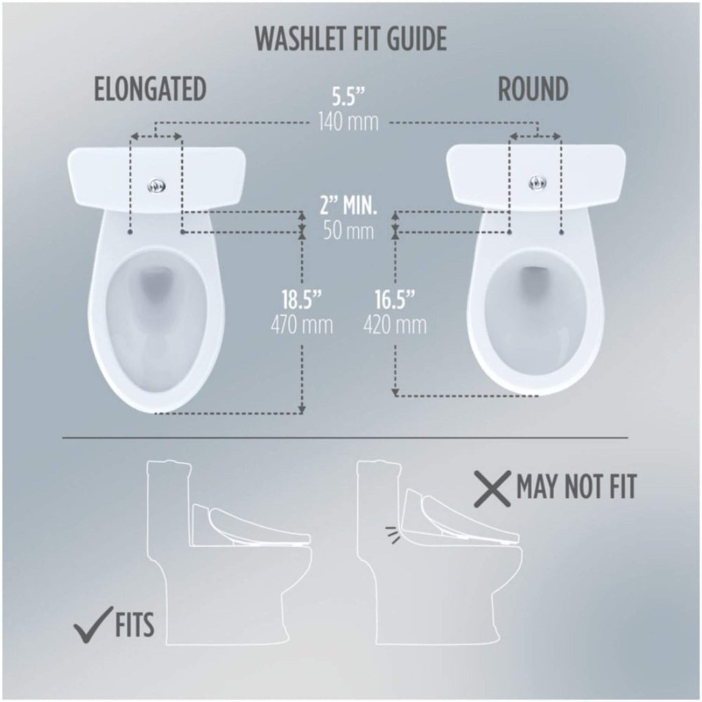 [SW4734AT40#01] TOTO S7A Washlet Elongated Bidet Toilet Seat With EWater And Classic Contemporary Lid (SAK29827)