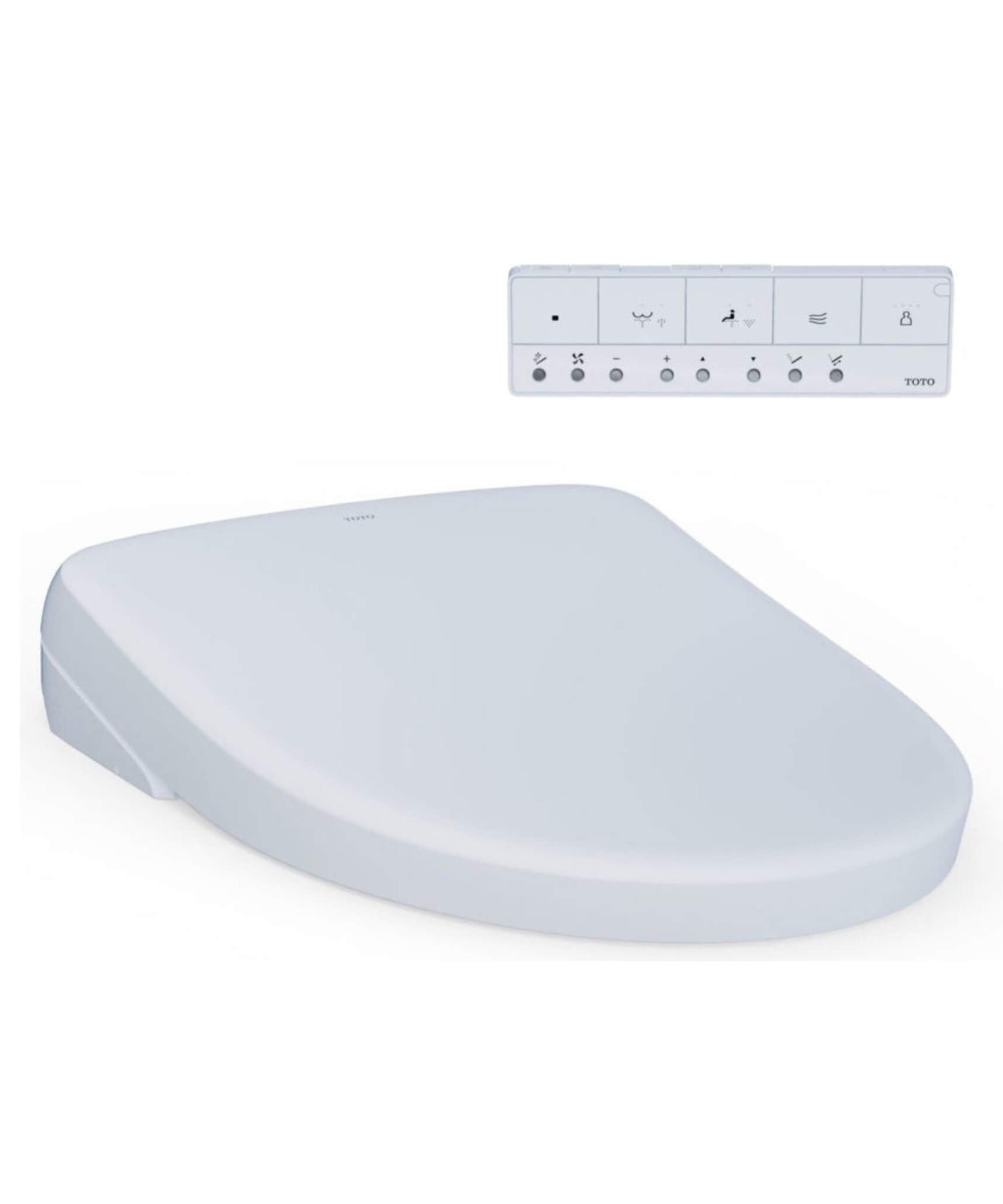 [SW4736AT40#01] TOTO S7A Washlet Elongated Bidet Toilet Seat With EWater And Auto Open/Close Contemporary Lid (SAK54823)