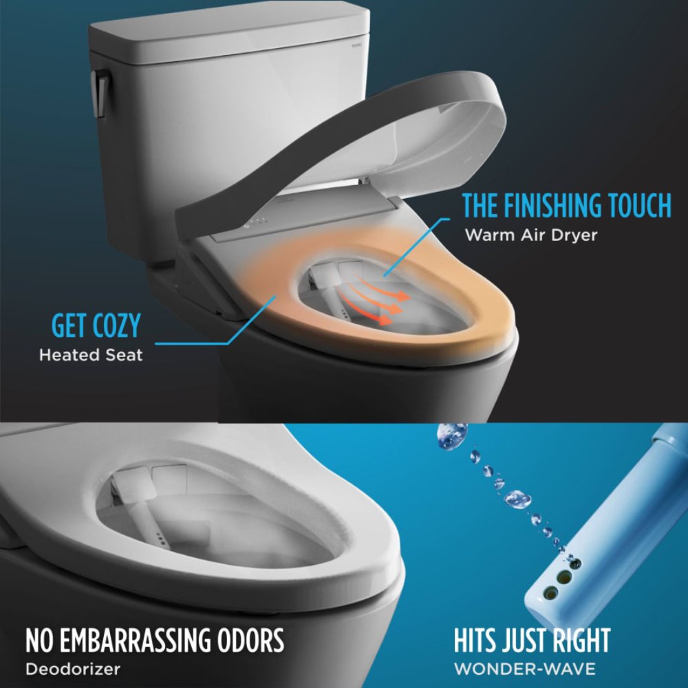 [SW573#01] TOTO Washlet S300E Round Soft Close Bidet Seat (SAK75014)