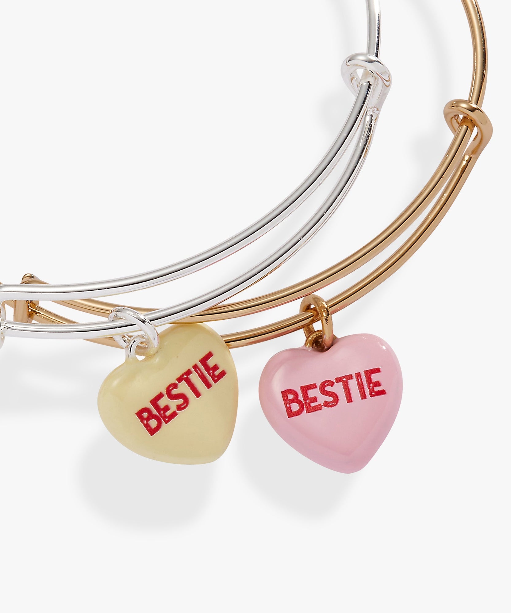 Sweethearts® 'Bestie' Charm Bangles Set of 2