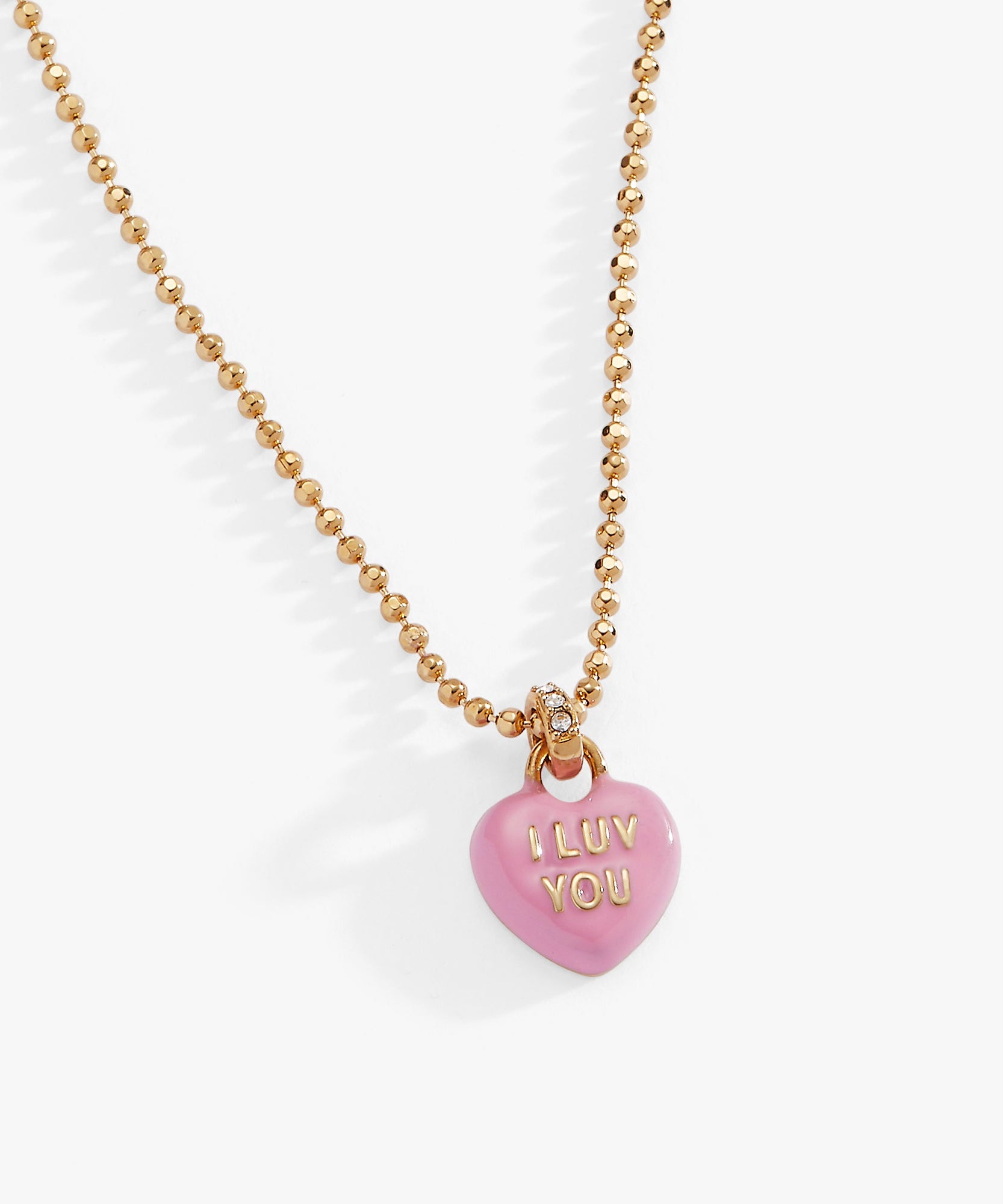 Sweethearts® 'I Luv You' Charm Necklace