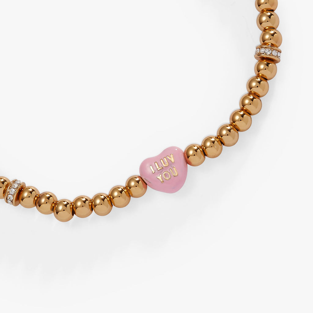 Sweethearts® 'I Luv You' Stretch Bracelet
