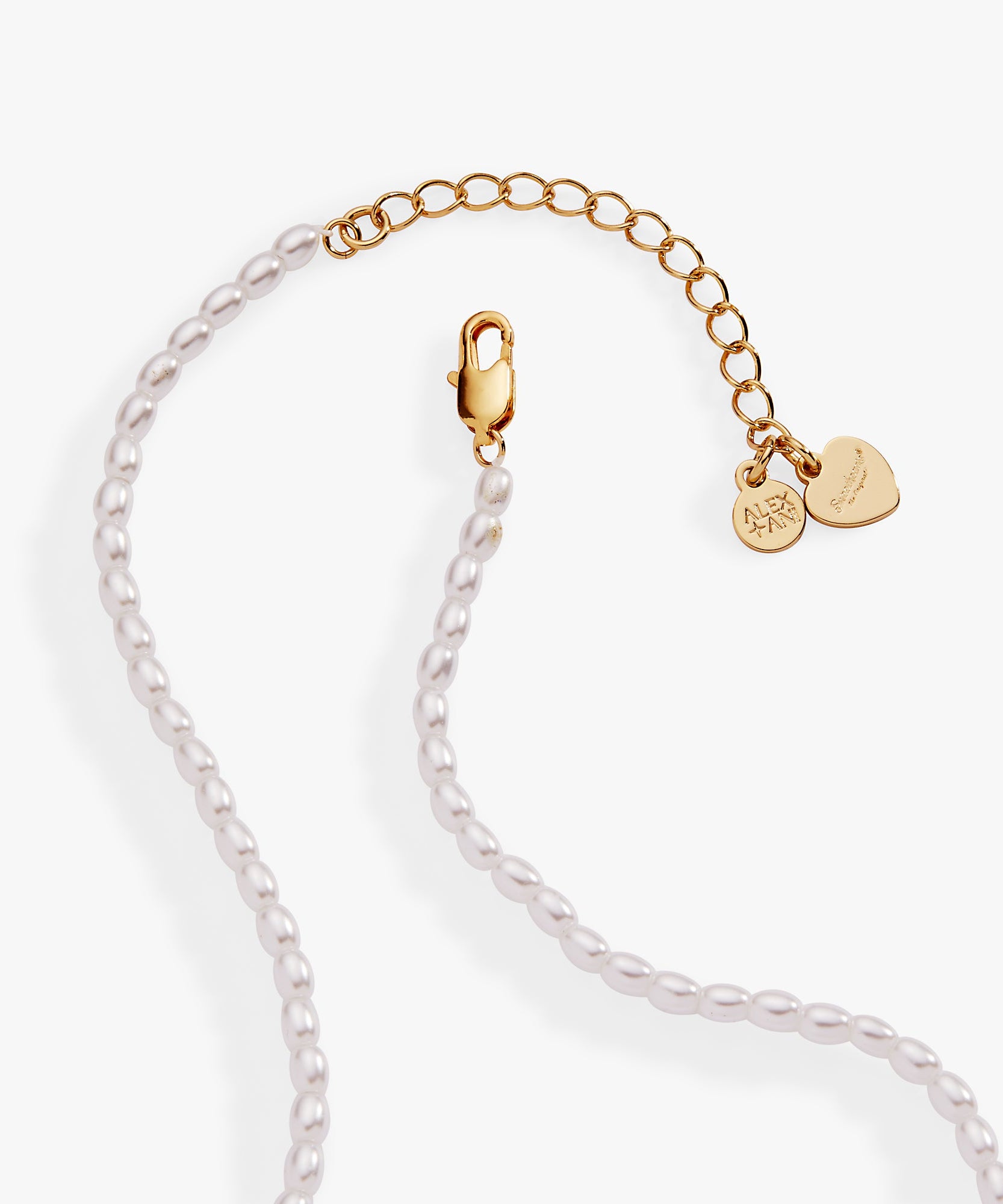Sweethearts® ‘XOXO’ Heart Charm Pearl Beaded Necklace