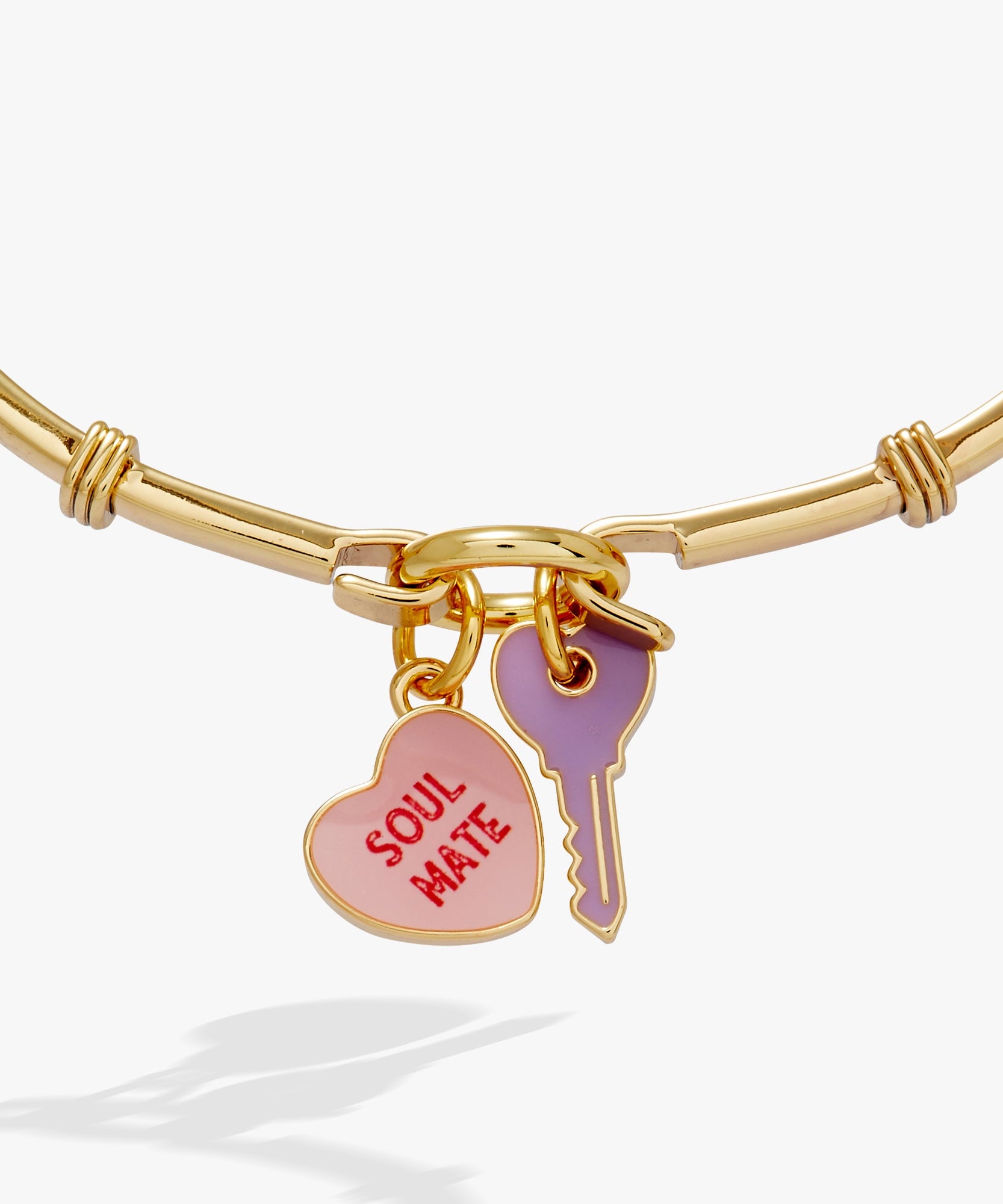 Sweethearts® ‘Soul Mate’ Heart & Key Tension Bangle