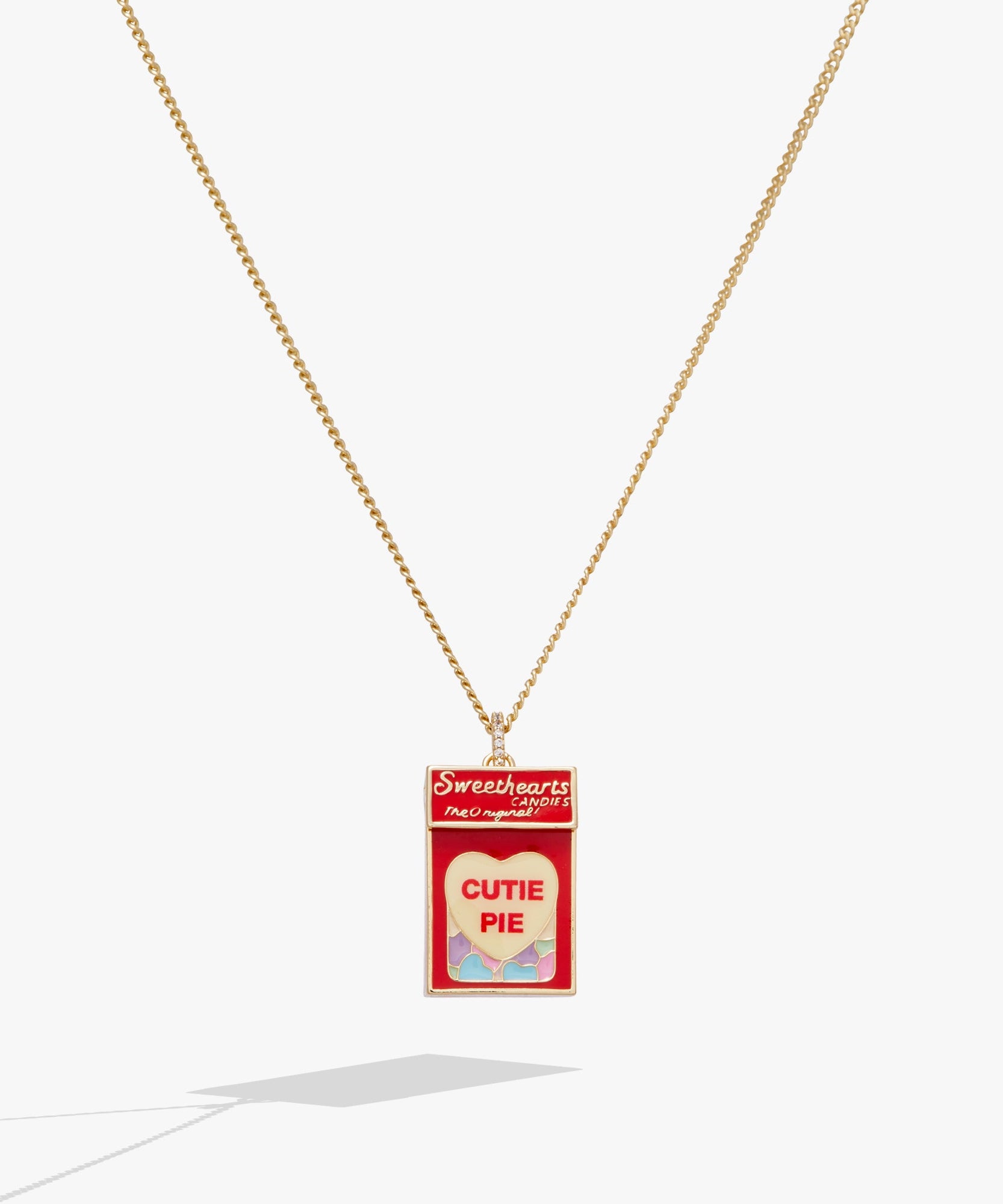 Sweethearts® Box Locket And Heart Charm Necklace