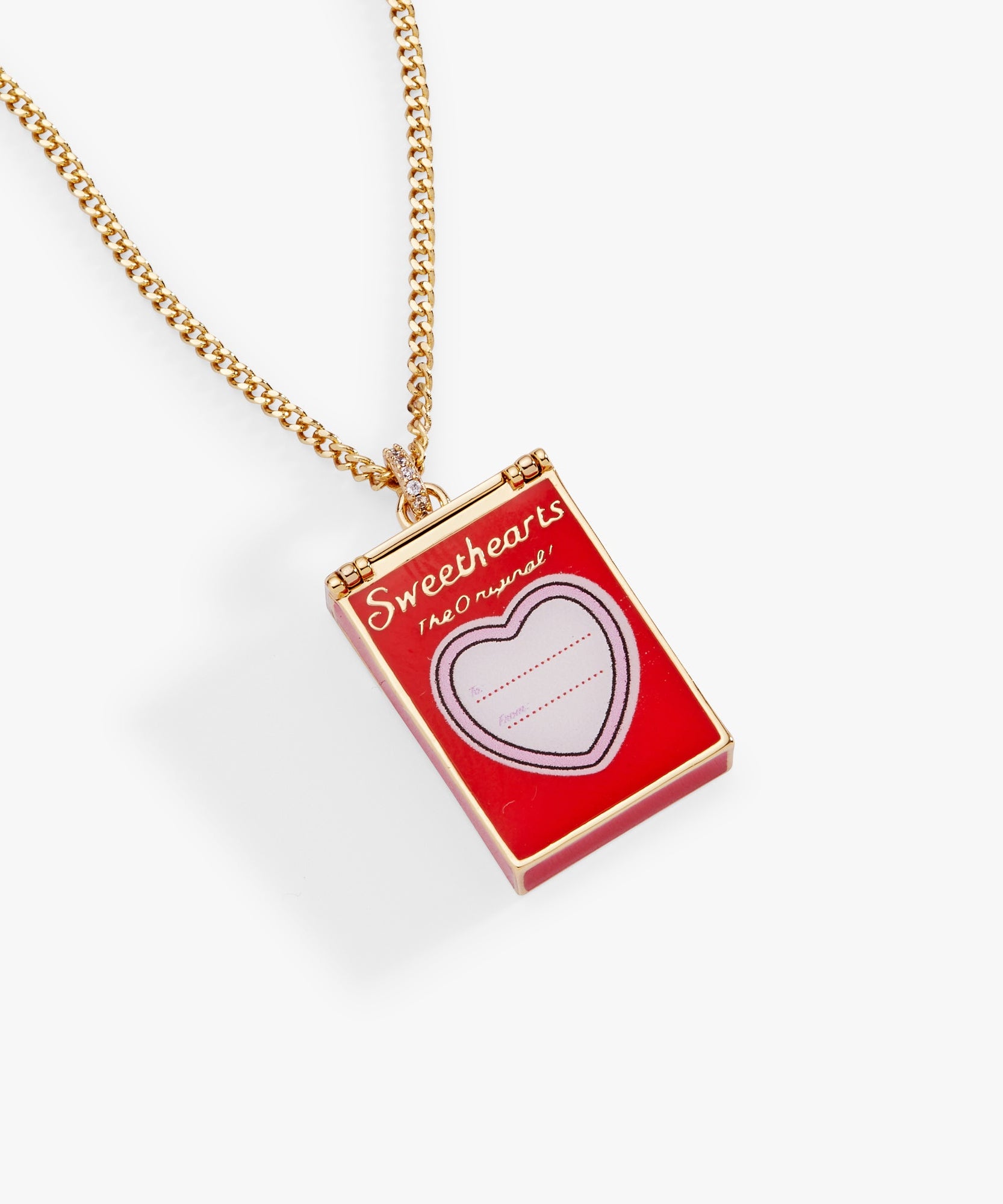 Sweethearts® Box Locket And Heart Charm Necklace