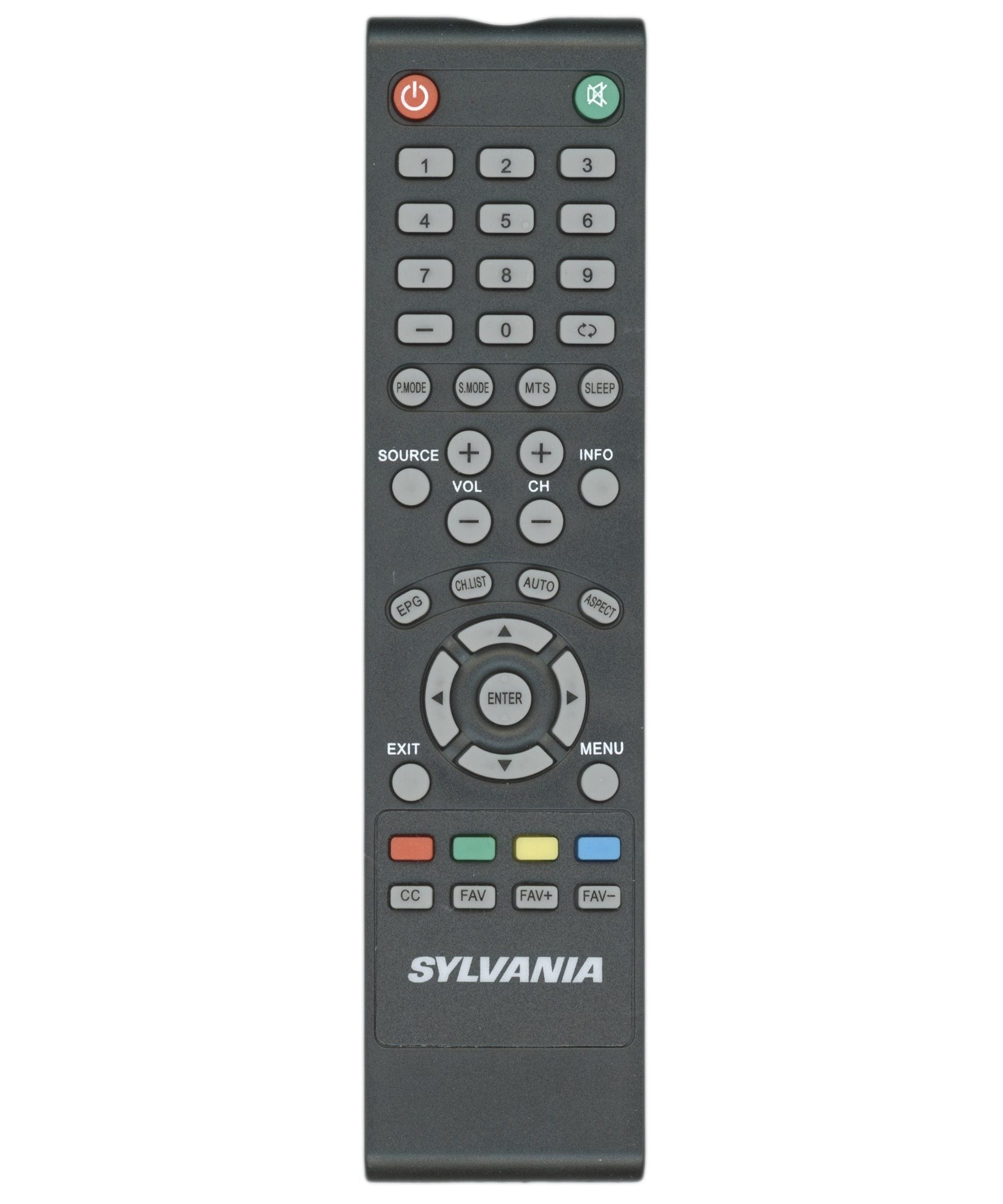 Sylvania PLDEDSL1.0 TV Remote Control