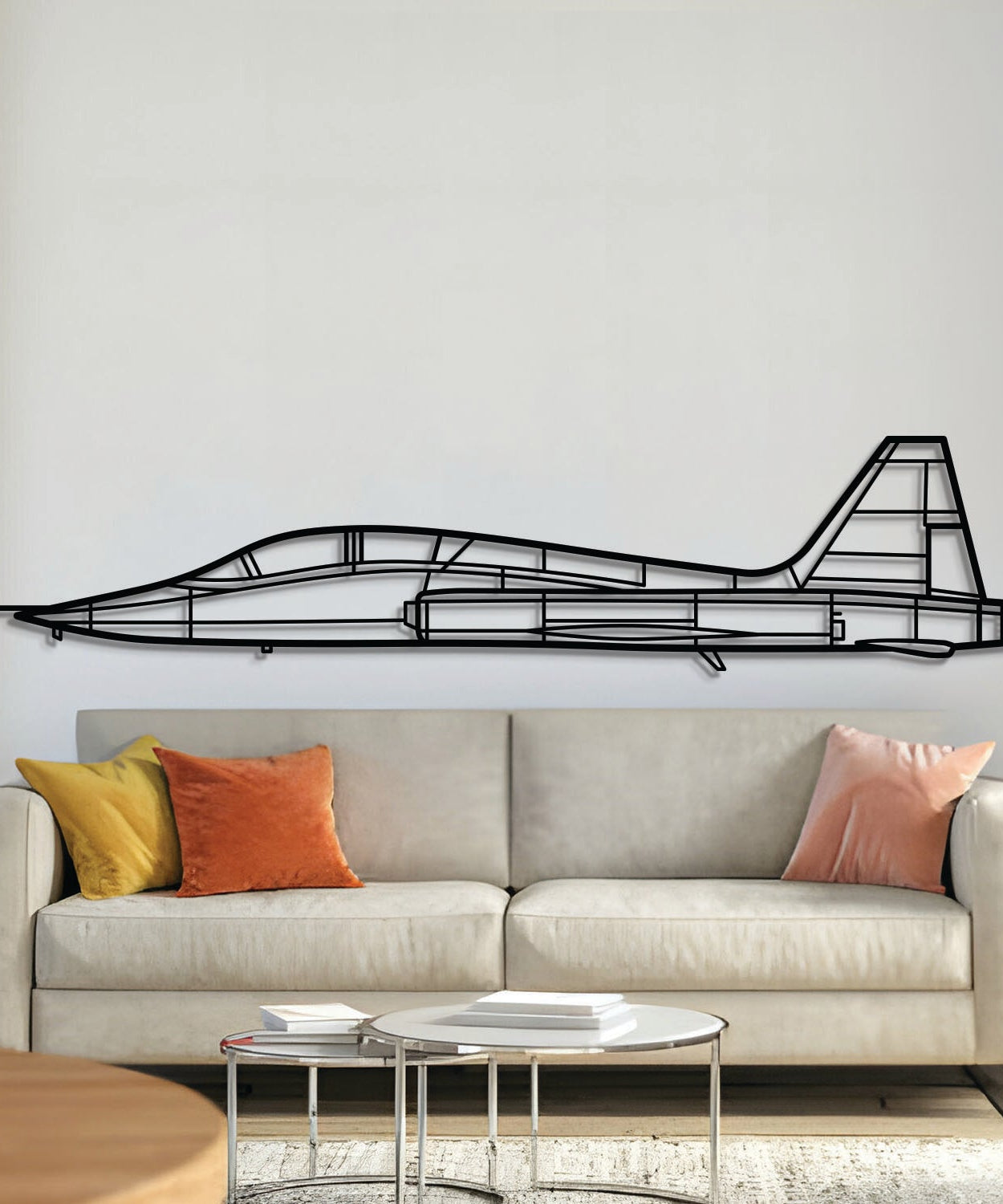 T-38 Talon Metallflugzeug Wandkunst – NCP0447