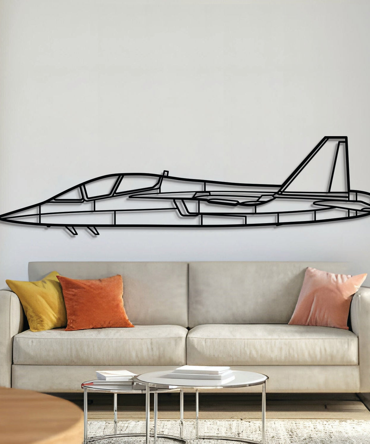 T-7 Red Hawk Metallflugzeug Wandkunst - NCP0399