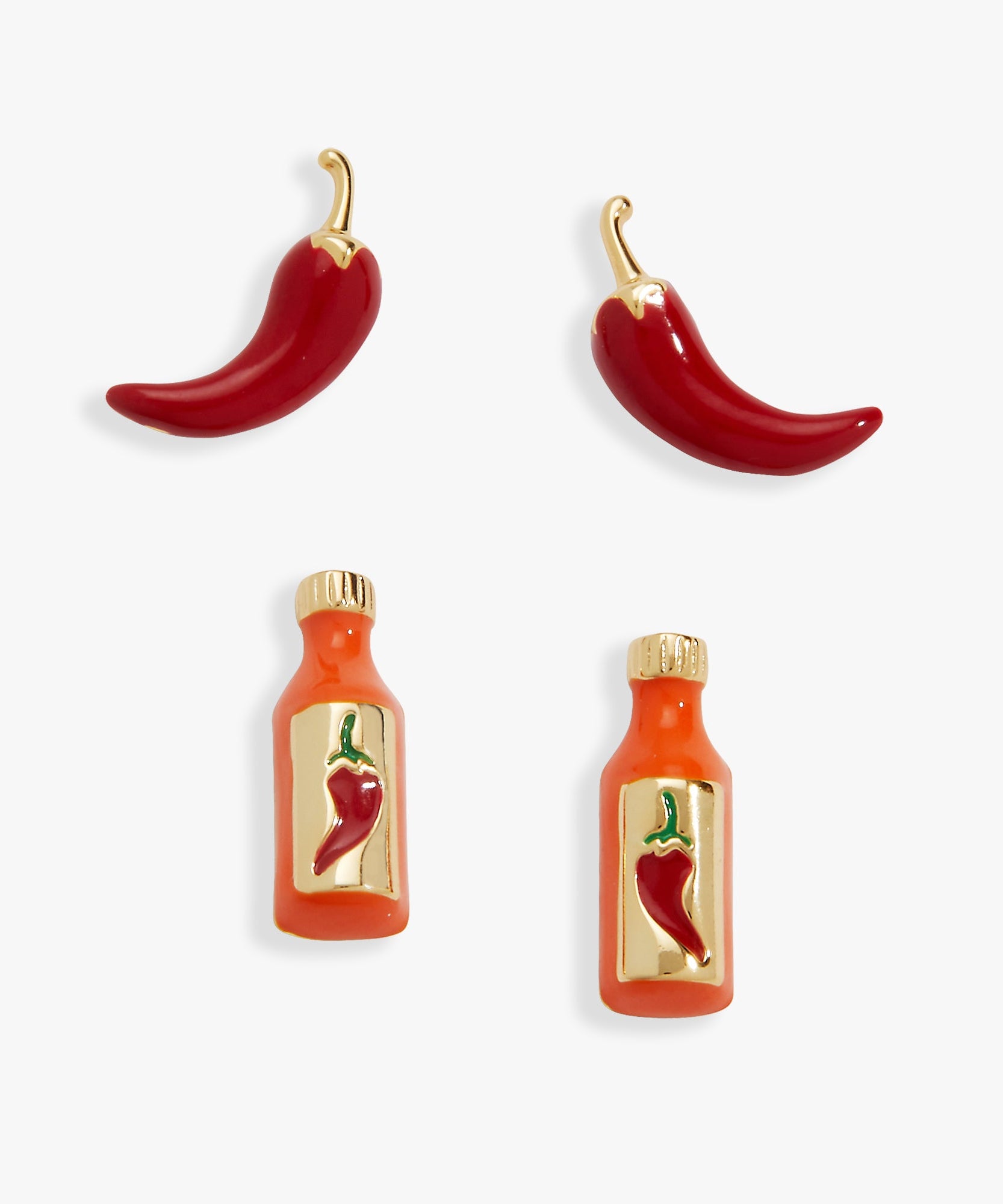 Taco Hot Sauce & Pepper Stud Set