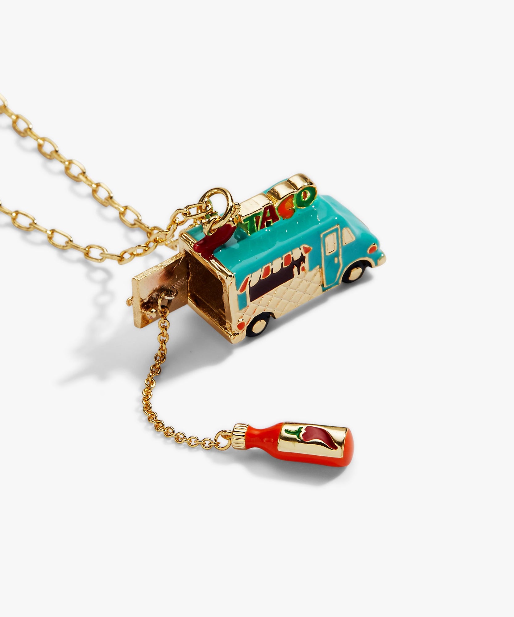 Taco Truck Locket Necklace
