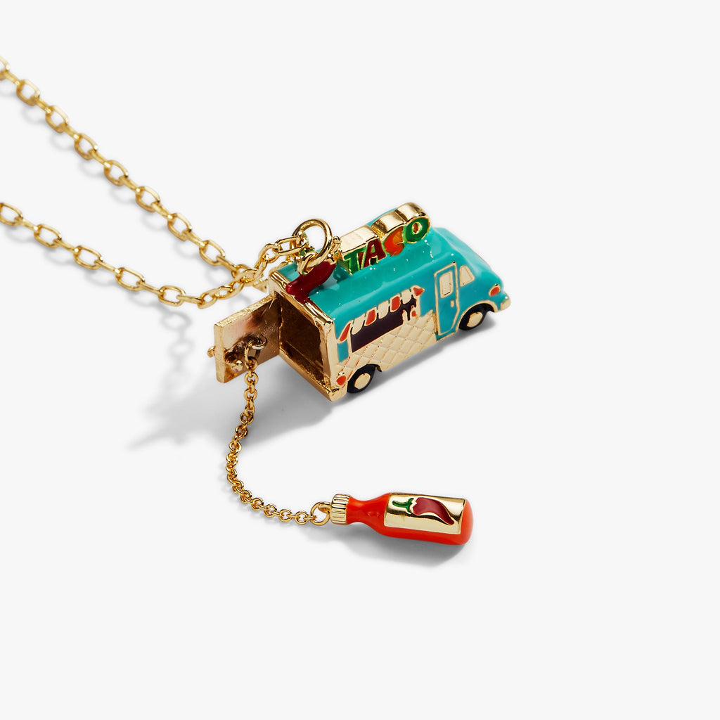 Taco Truck Locket Necklace