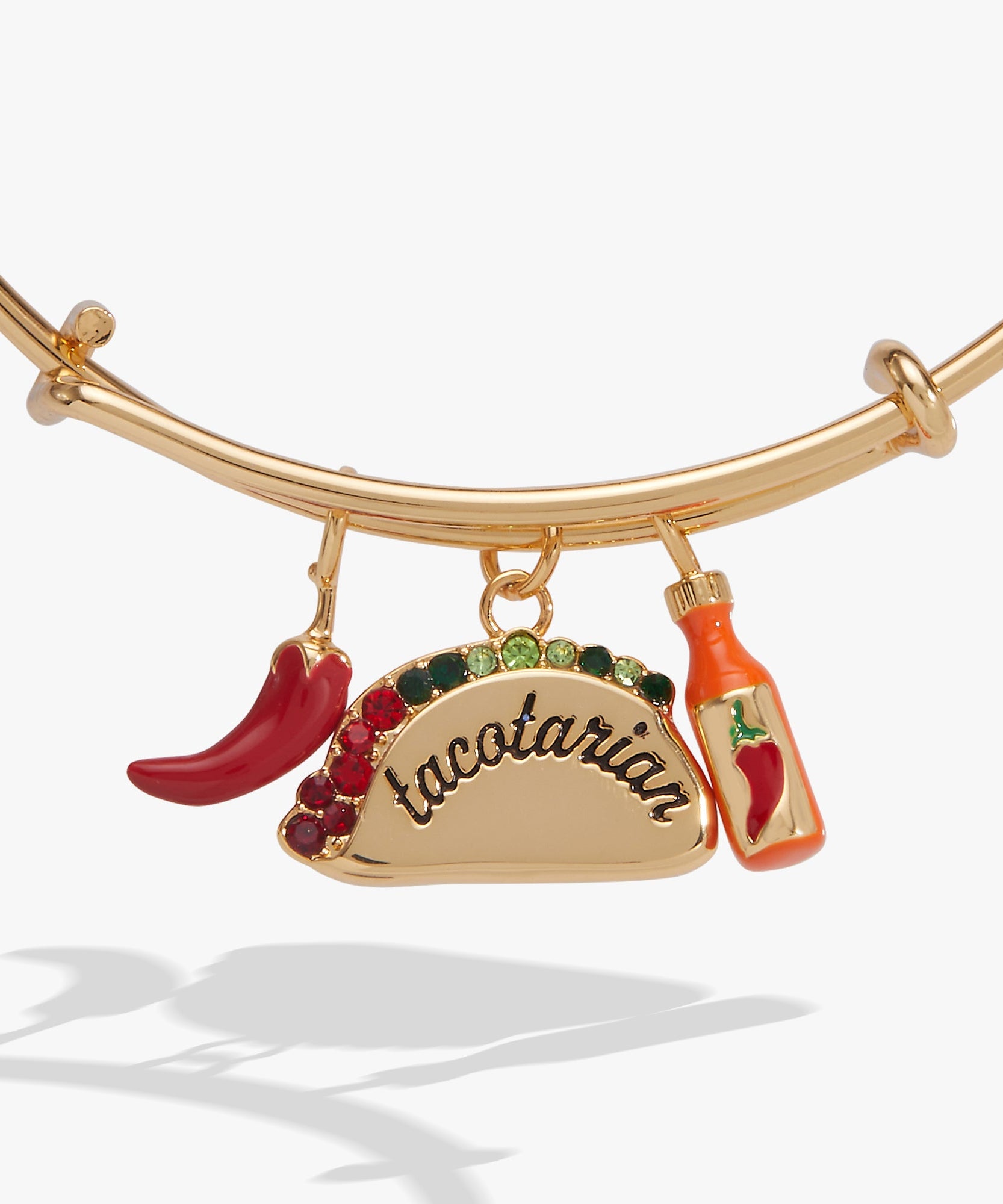 'Tacotarian' Multi Charm Bangle