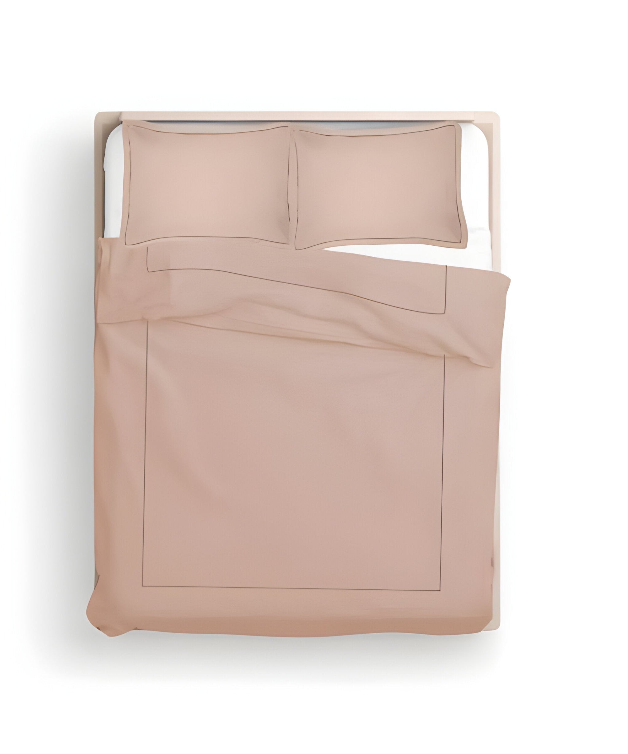 400TC Cotton Luxurious Single Embroidery Sateen Solid Duvet Cover Set