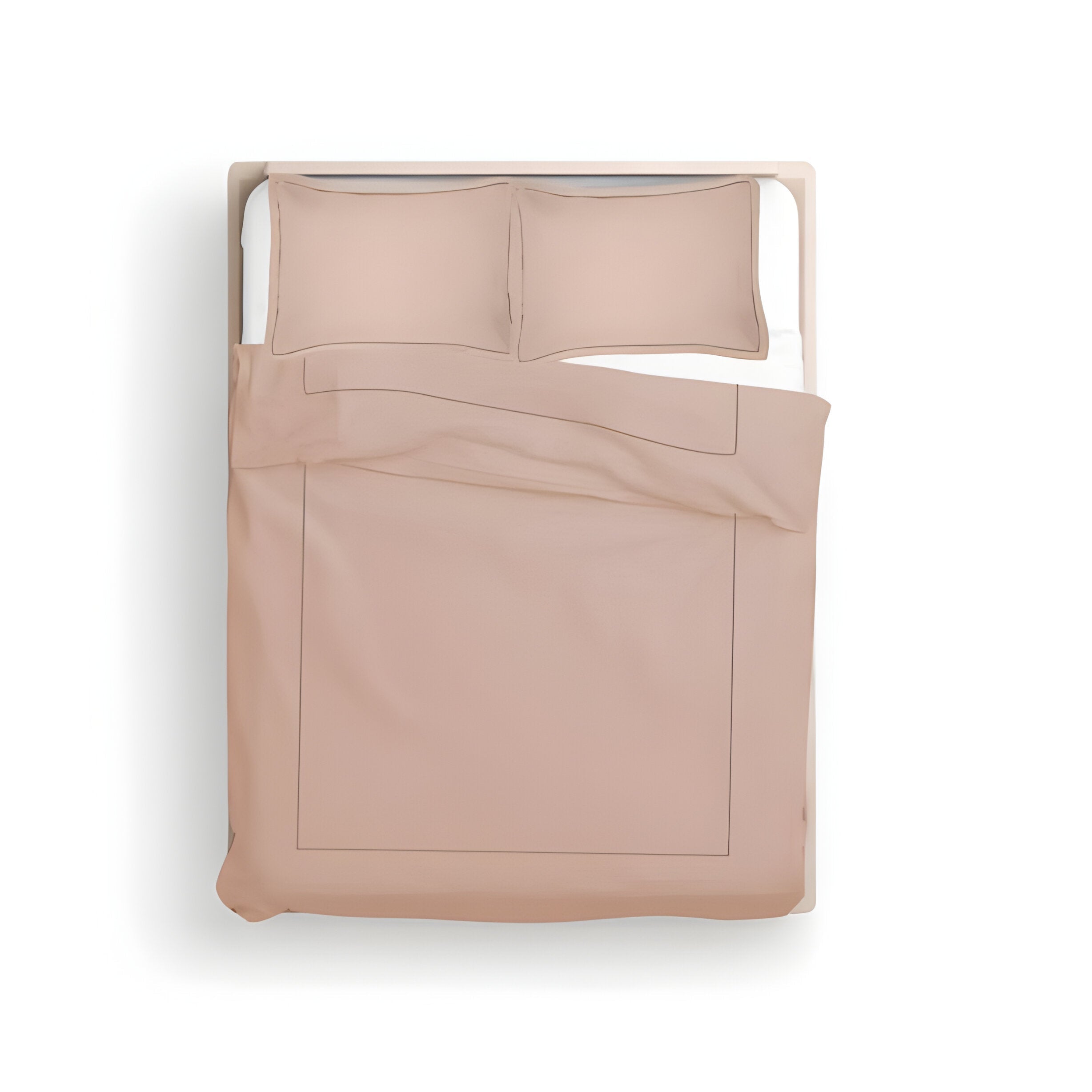 400TC Cotton Luxurious Single Embroidery Sateen Solid Duvet Cover Set
