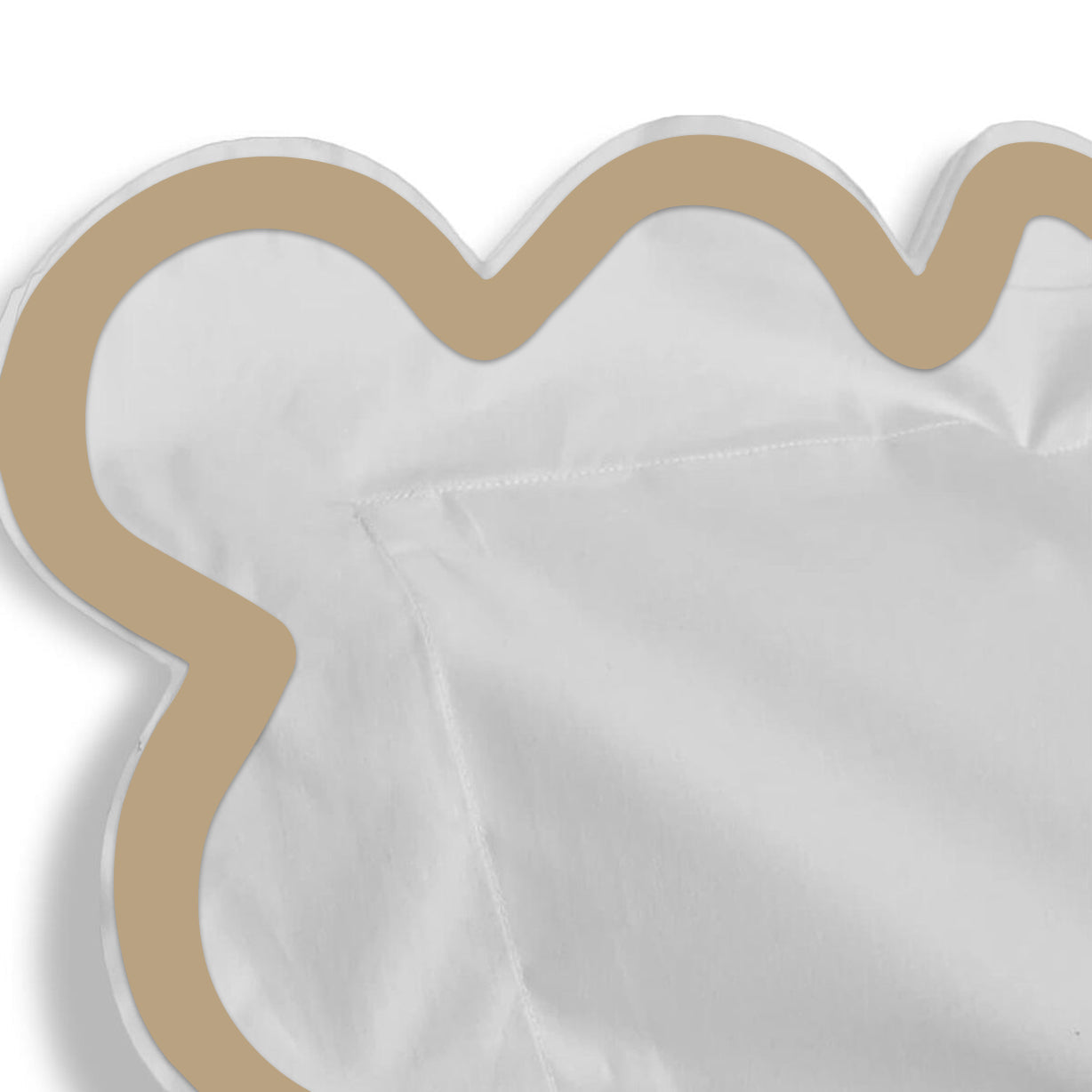400TC Applique Scalloped Embroidery Cotton Duvet Cover Set