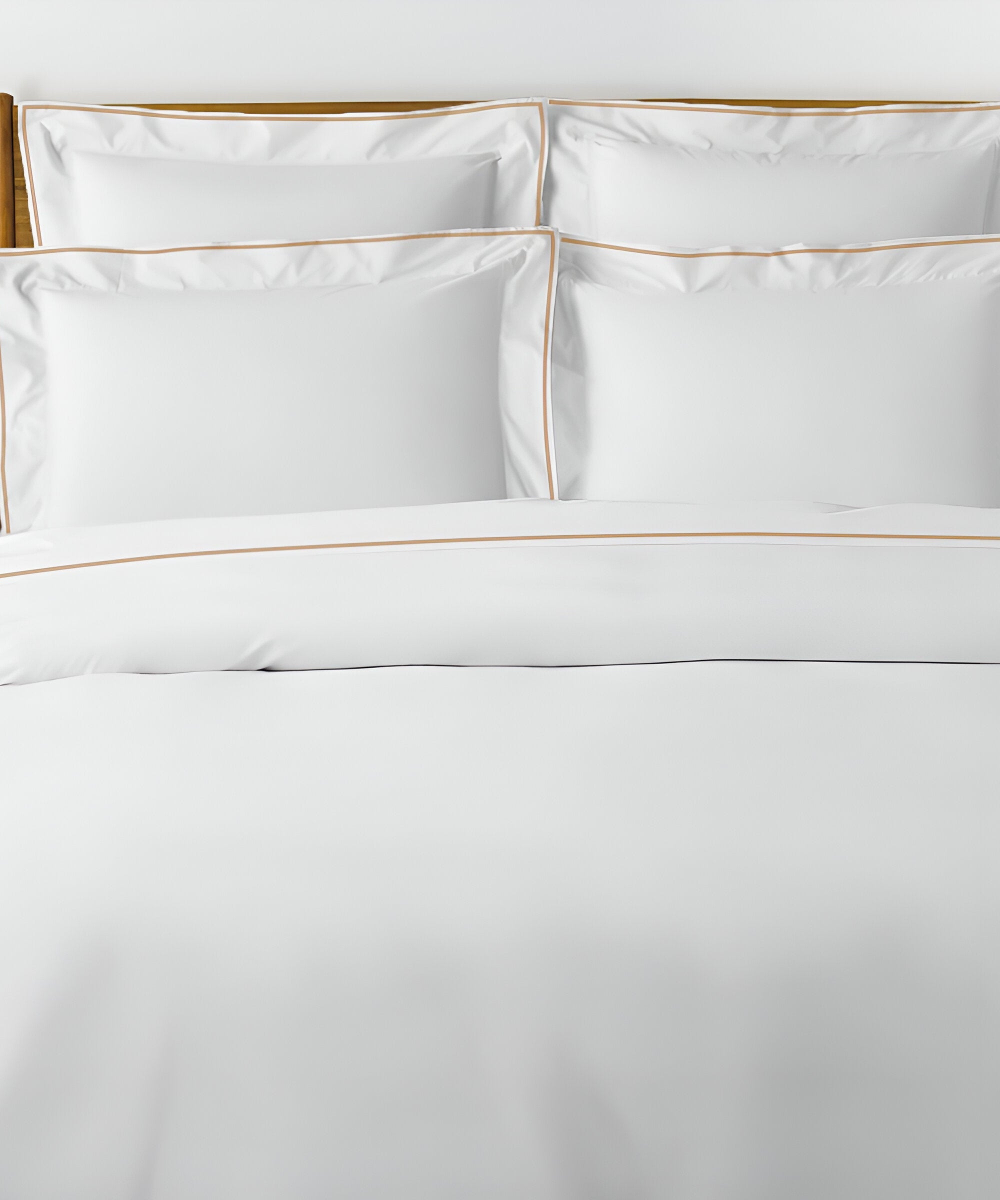 400TC Embroidery Cotton Sateen Solid Duvet Cover Set