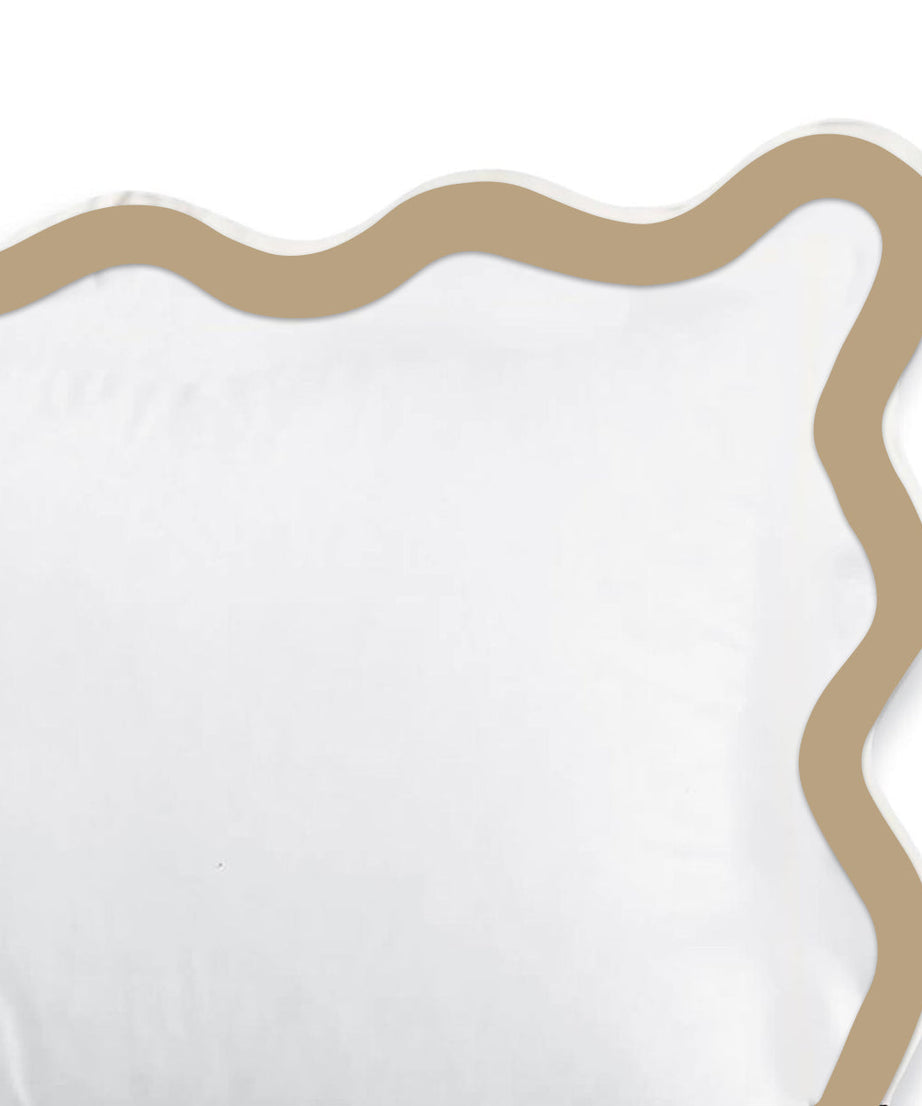 400TC Applique Scalloped Embroidery Cotton Duvet Cover Set