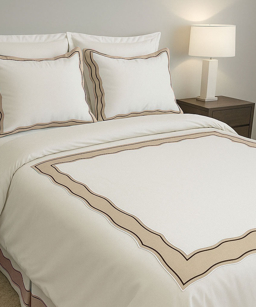 Sagrisa Applique Embroidery Cotton Duvet Cover Set