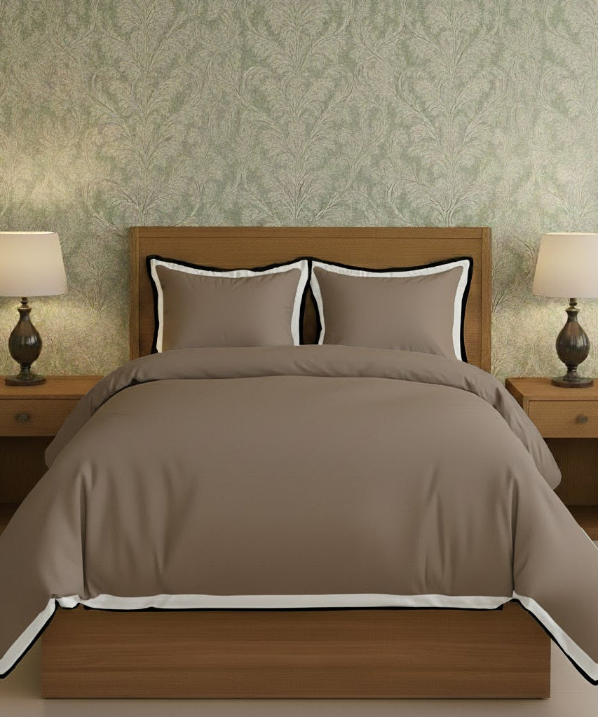Black & White Border Frame Duvet Cover Set