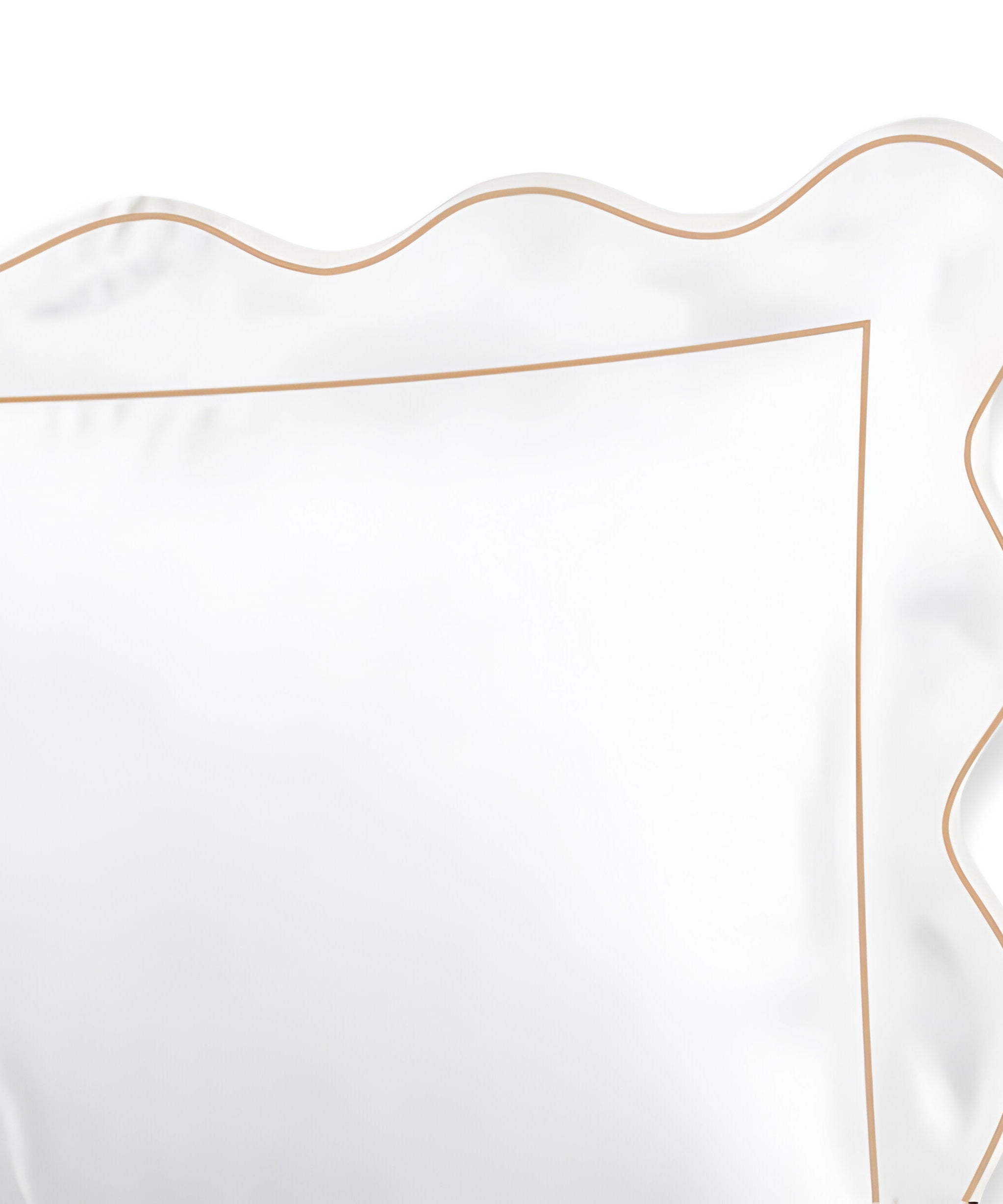 400TC Cotton Scallop Embroidery & Border Sateen Solid Duvet Cover Set