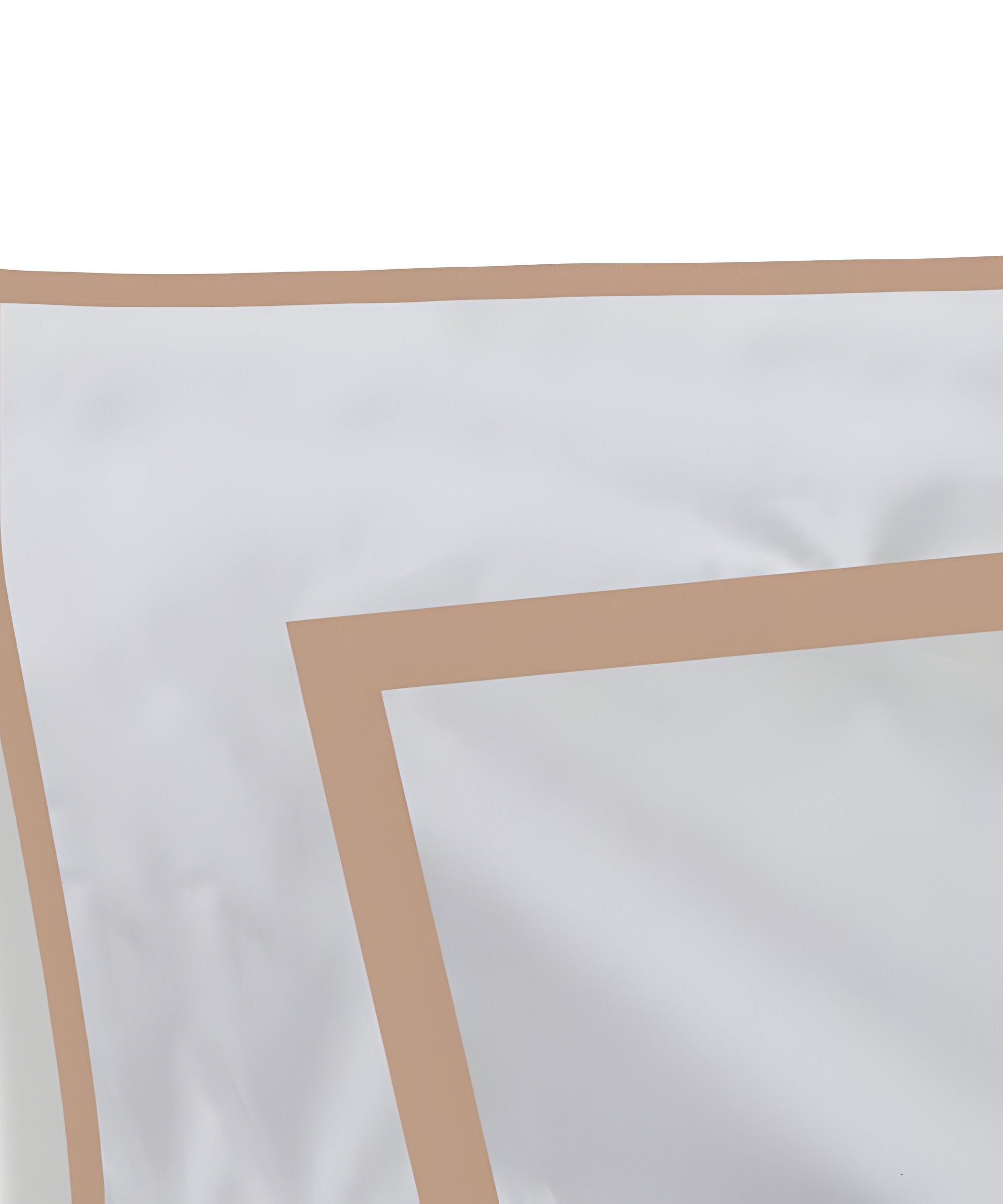 400TC Embroidery & Border Cotton Sateen Solid Duvet Cover Set