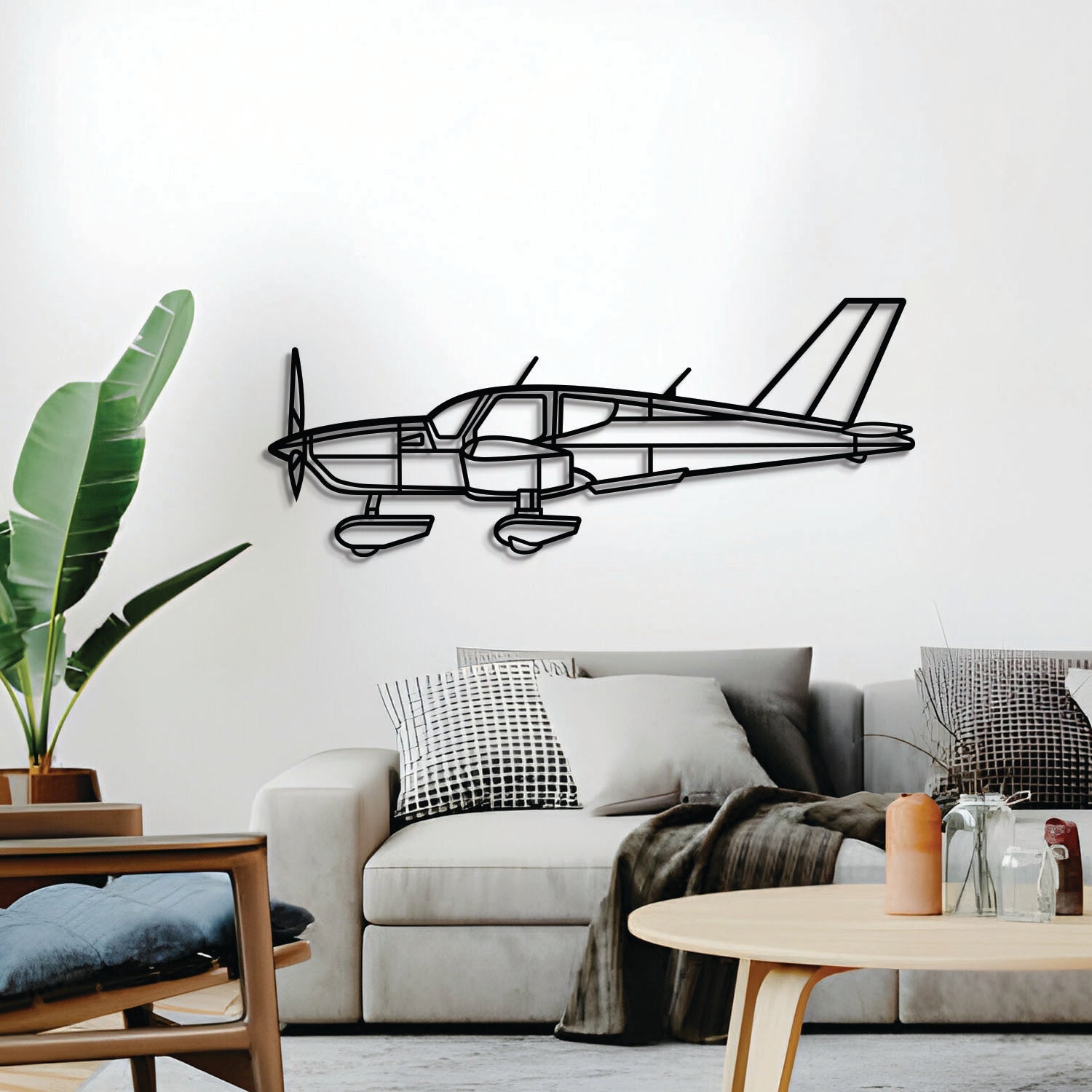 TB 10 Metall-Flugzeug-Wandkunst - NCP0603