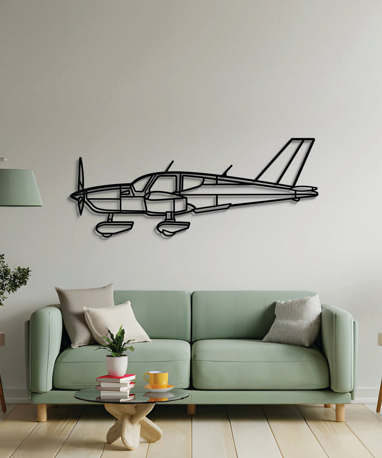 TB 10 Metall-Flugzeug-Wandkunst - NCP0603