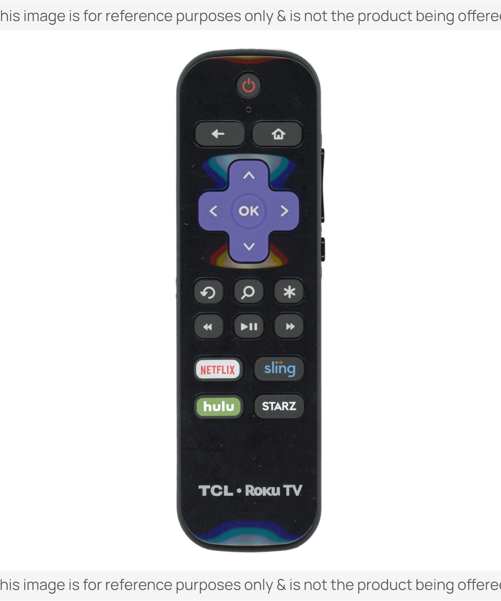 Substitute for TCL BRC64 Roku TV Remote Control 06-RFZNWF-BRC64 [RCGZ1, NO HEADPHONE JACK]