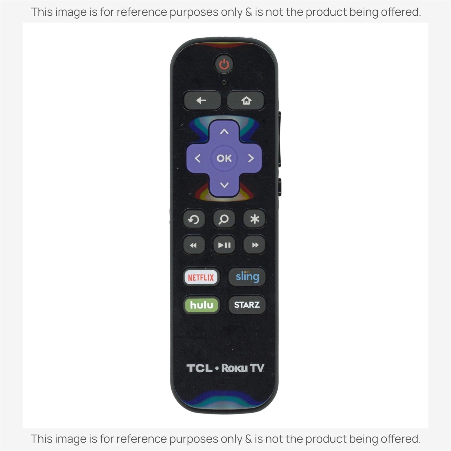 Substitute for TCL BRC64 Roku TV Remote Control 06-RFZNWF-BRC64 [RCGZ1, NO HEADPHONE JACK]