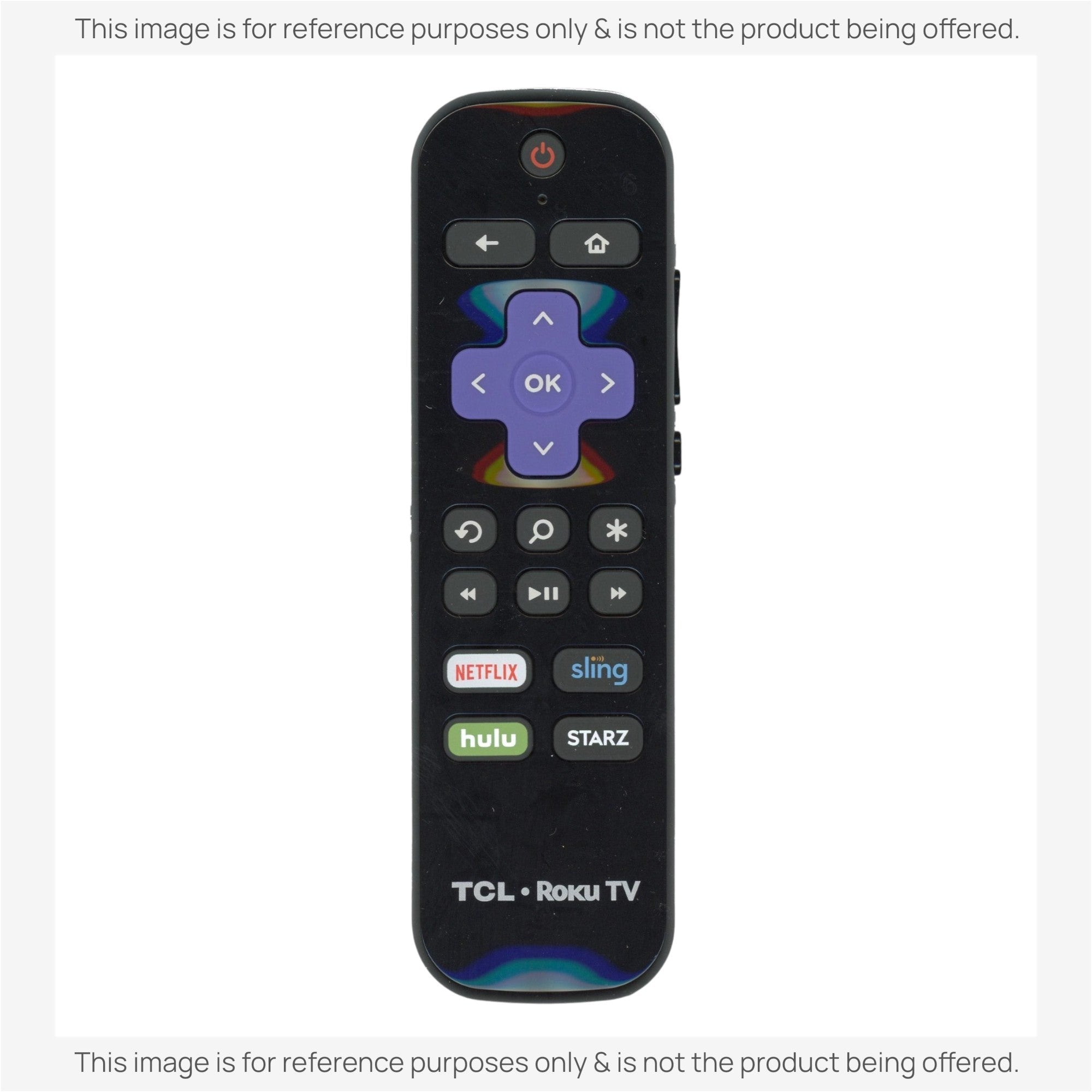 Substitute for TCL BRC64 Roku TV Remote Control 06-RFZNWF-BRC64 [RCGZ1, NO HEADPHONE JACK]