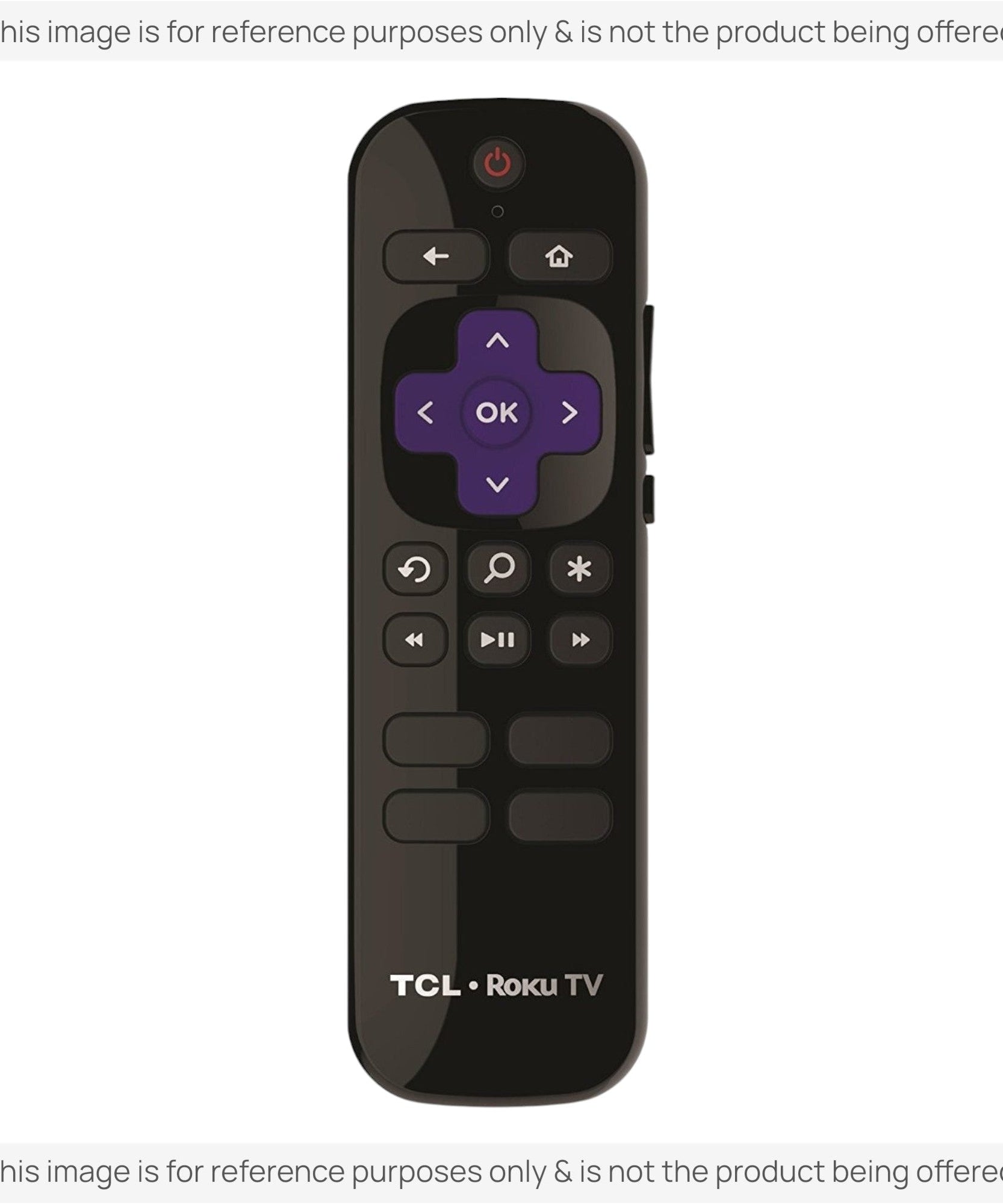Substitute for TCL BRC64 Roku TV Remote Control 06-RFZNWF-BRC64 [RCGZ1, NO HEADPHONE JACK]