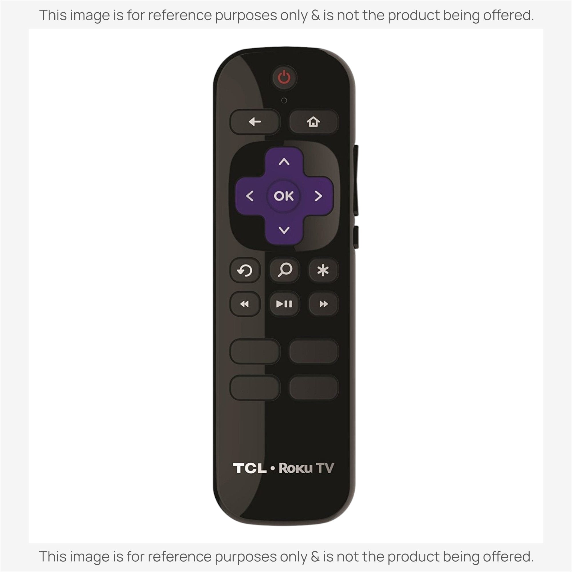 Substitute for TCL BRC64 Roku TV Remote Control 06-RFZNWF-BRC64 [RCGZ1, NO HEADPHONE JACK]
