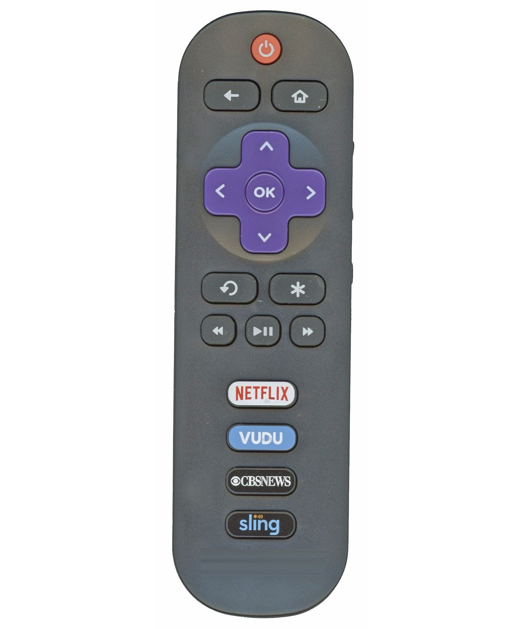 TCL RC280 Roku TV Remote Control - Netflix, Vudu, CBS, Sling - 06-IRPT20-GRC280
