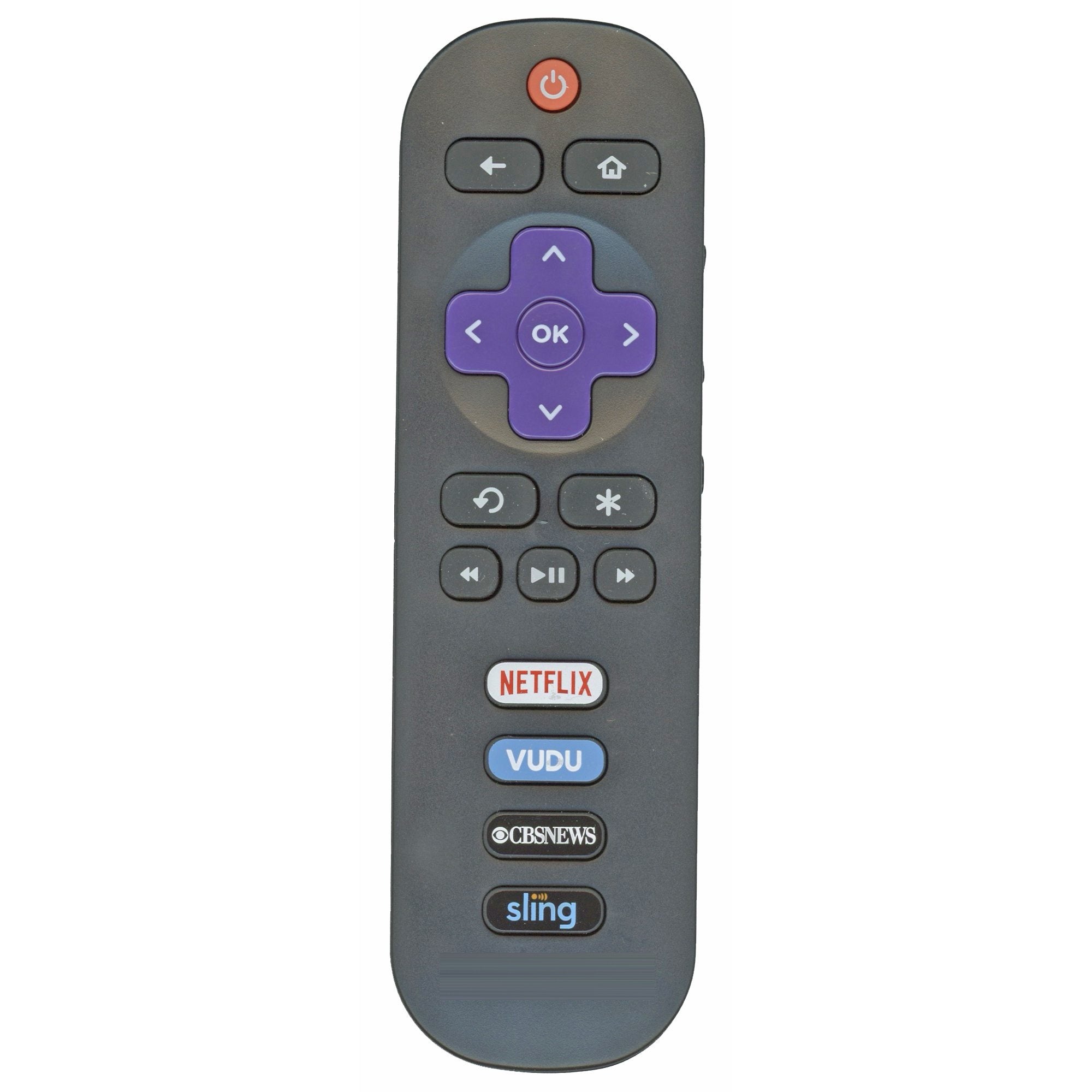 TCL RC280 Roku TV Remote Control - Netflix, Vudu, CBS, Sling - 06-IRPT20-GRC280