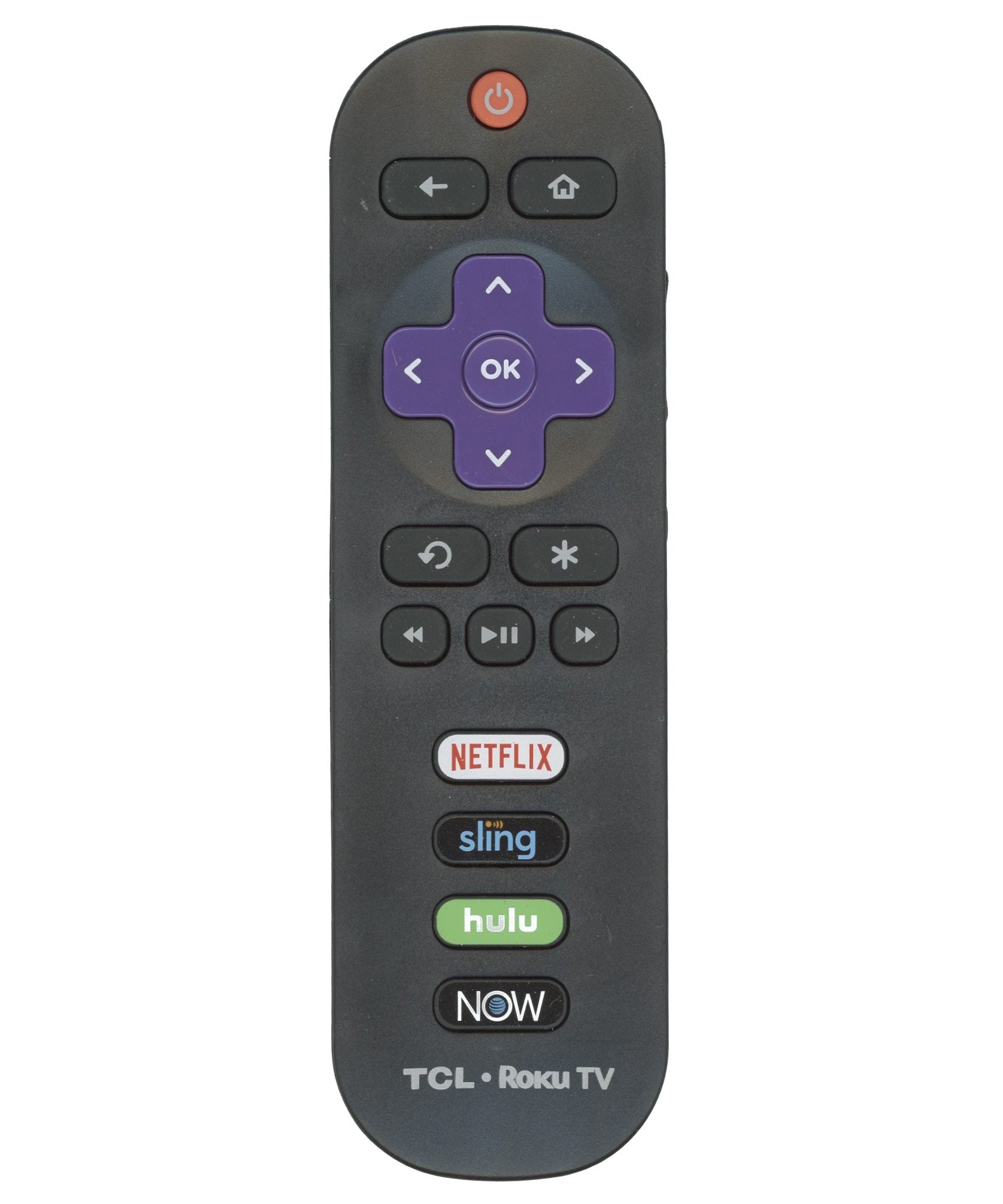 TCL RC280 Roku TV Remote Control | Netflix | sling | Hulu | Att Now - 06-IRPT20-JRC280