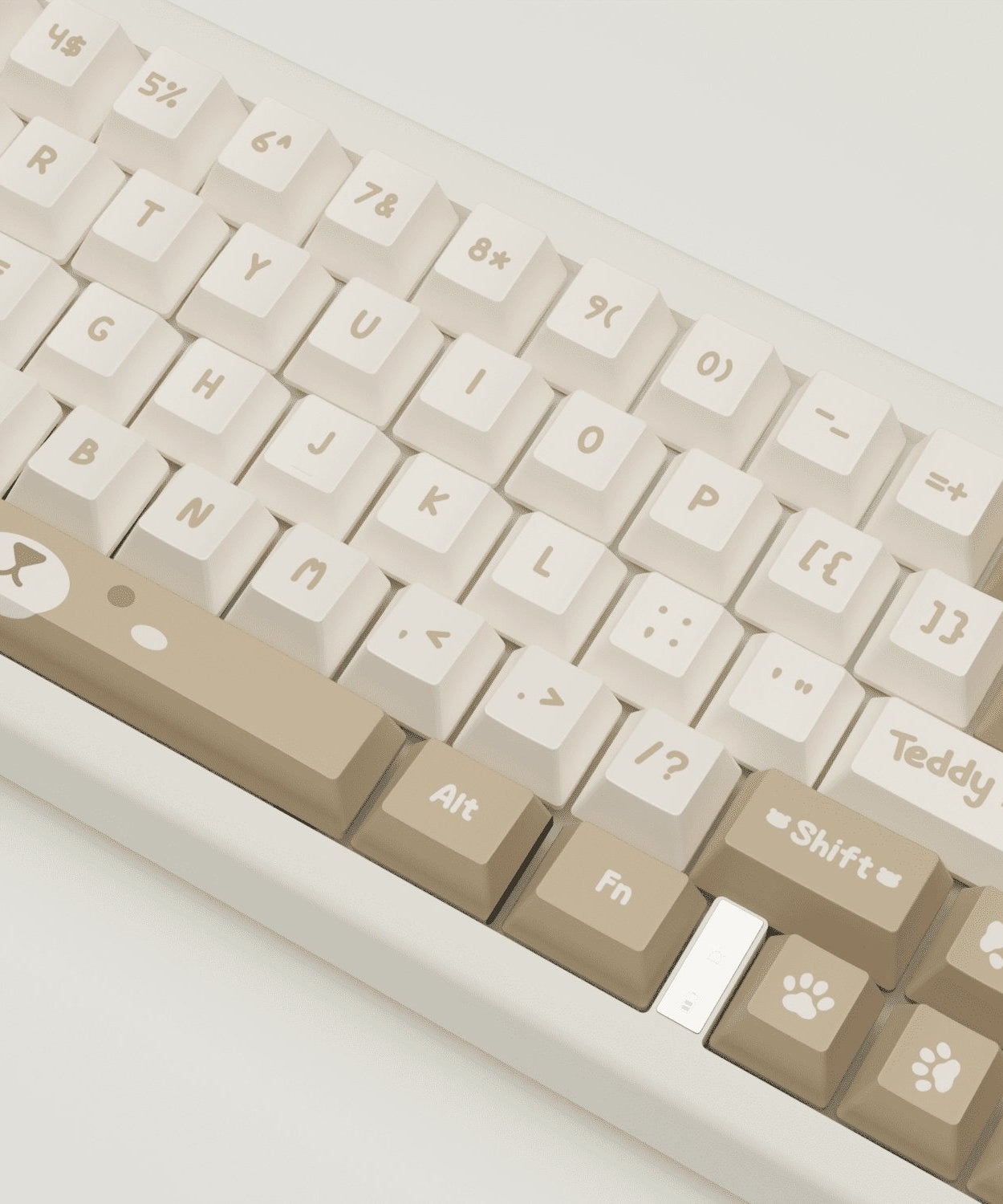 Teddy Bear Design Keycaps and Mechanical Keyboard
