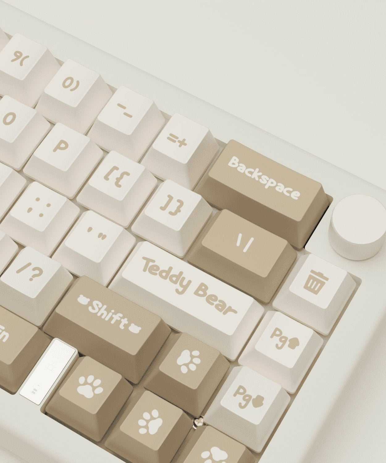 Teddy Bear Design Keycaps and Mechanical Keyboard