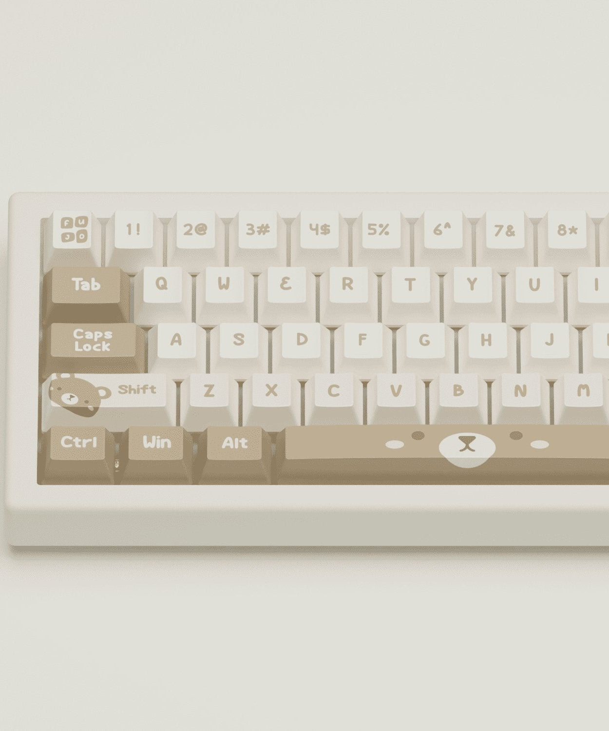 Teddy Bear Design Keycaps and Mechanical Keyboard