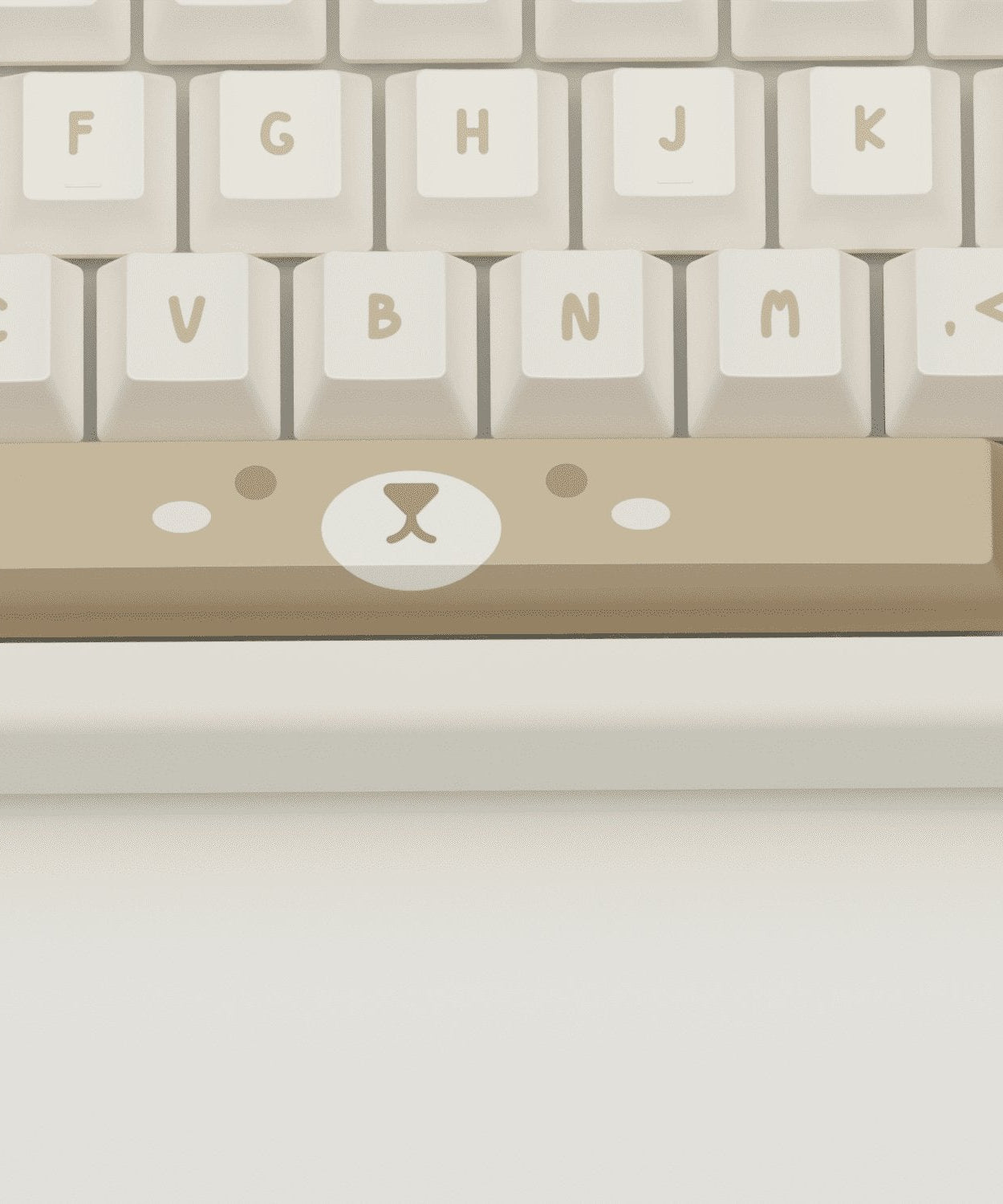 Teddy Bear Design Keycaps and Mechanical Keyboard