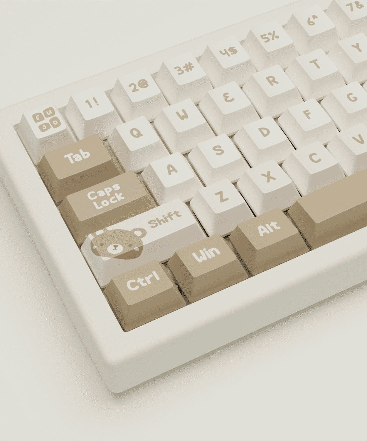 Teddy Bear Design Keycaps and Mechanical Keyboard