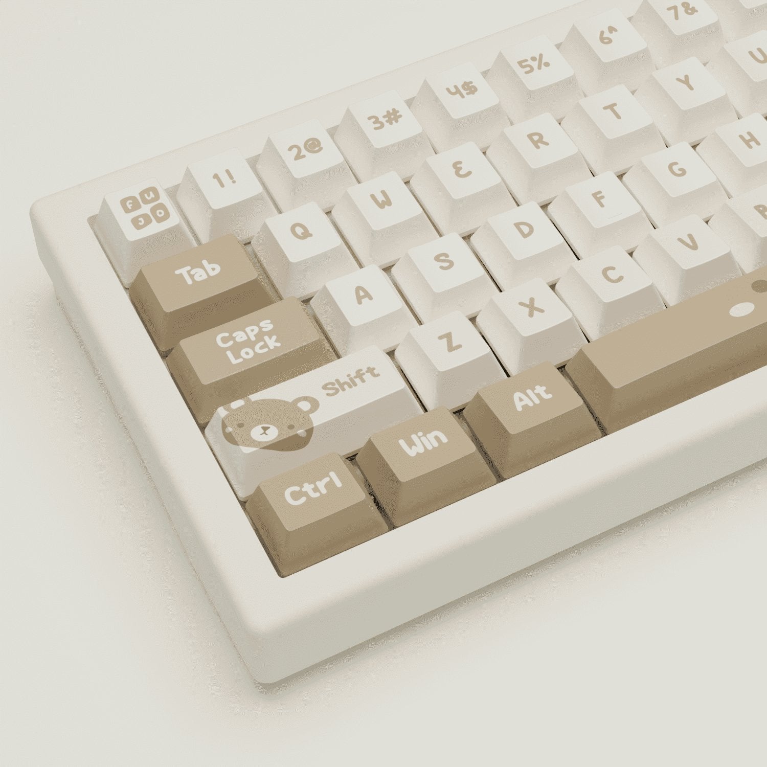 Teddy Bear Design Keycaps and Mechanical Keyboard