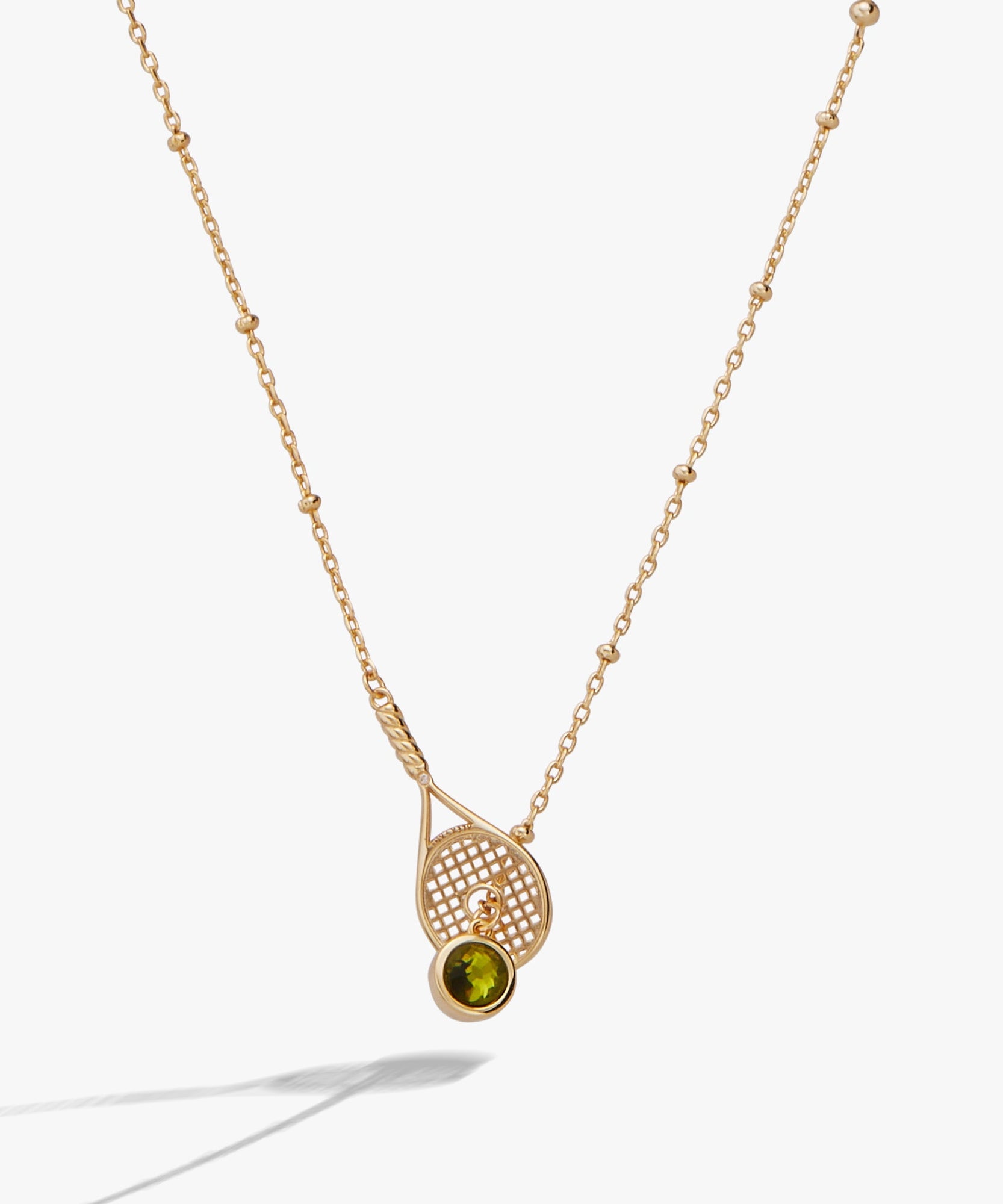 Tennis Racket Y-Necklace