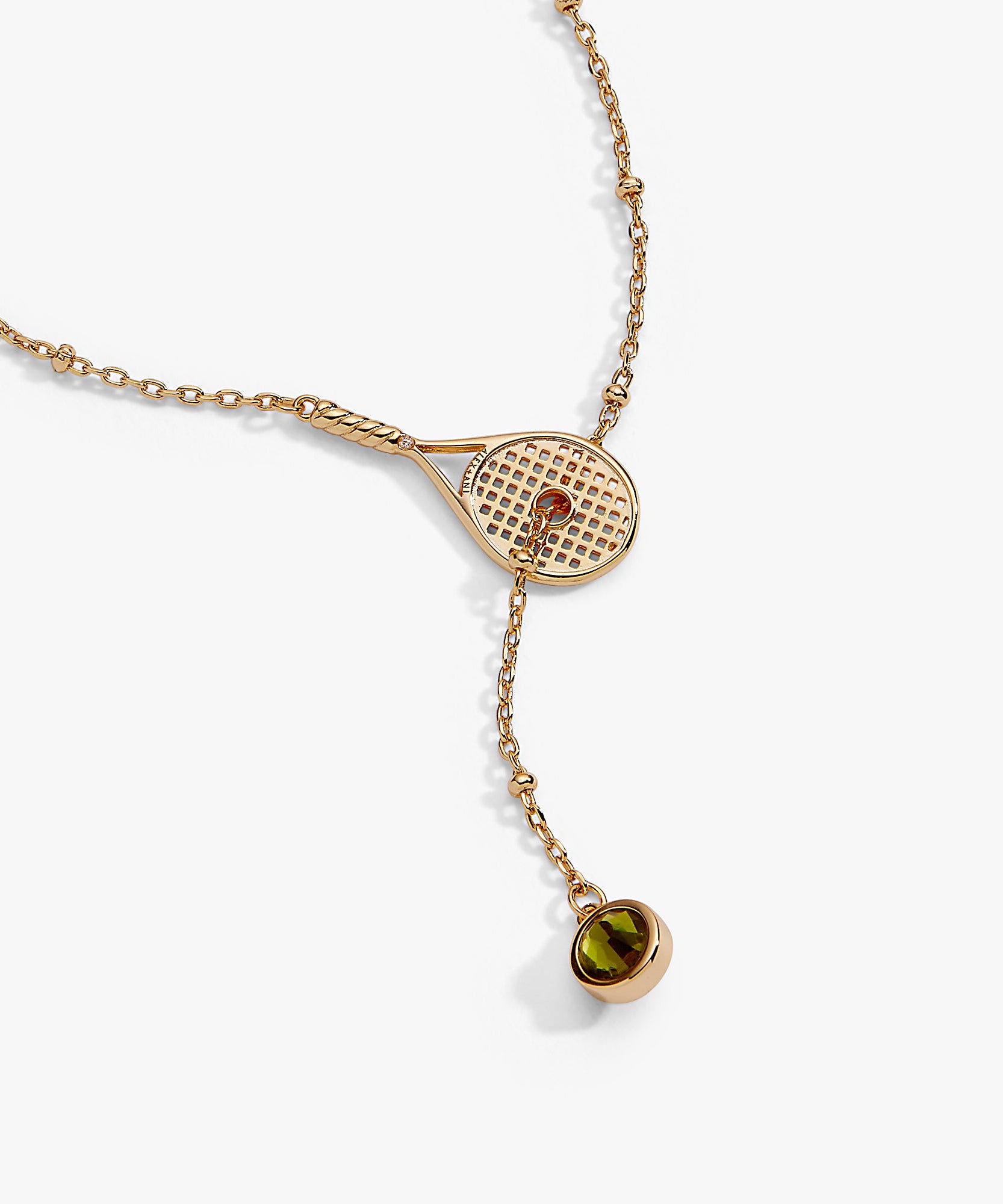 Tennis Racket Y-Necklace