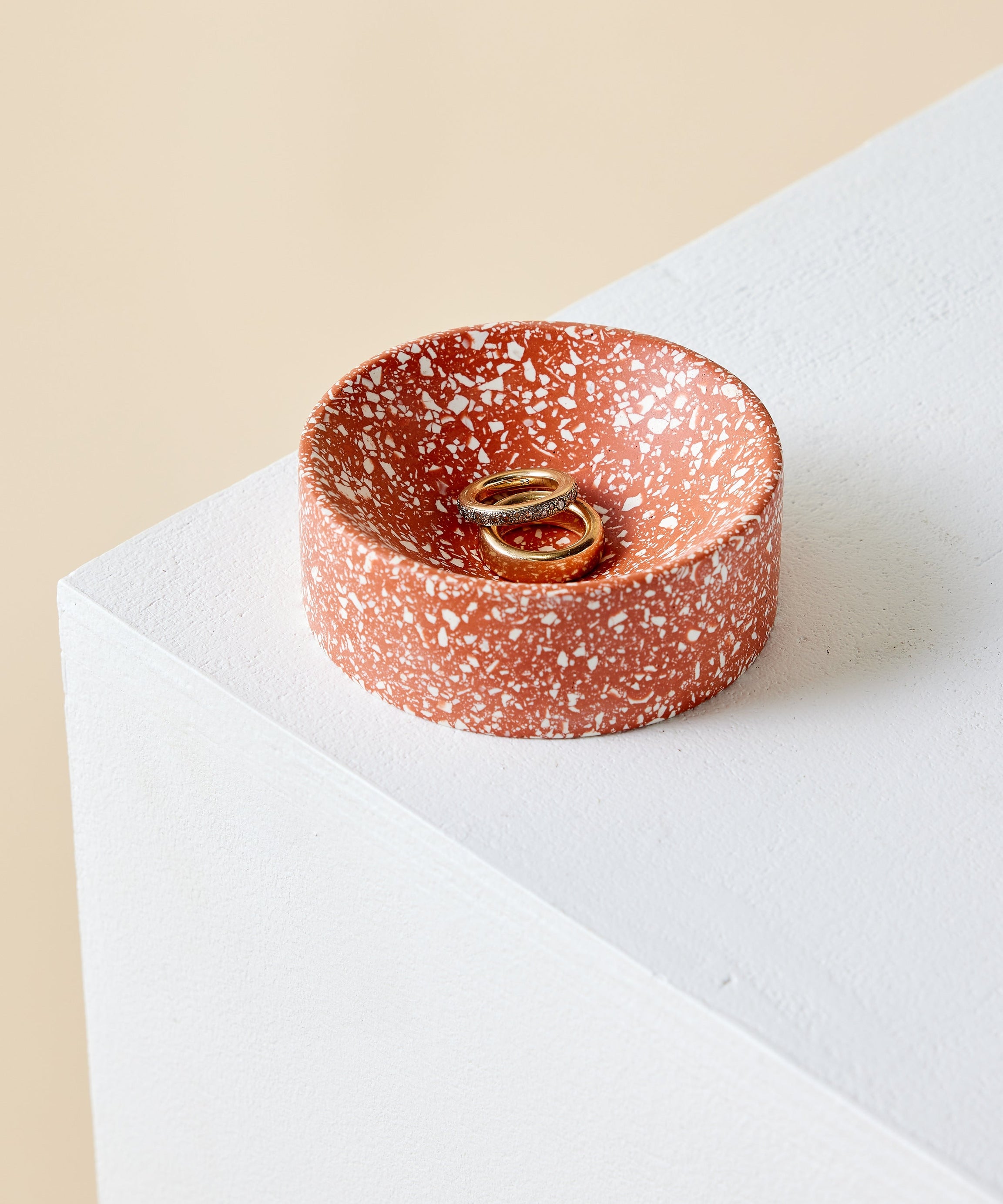Terracotta Red Terrazzo Trinket Bowl