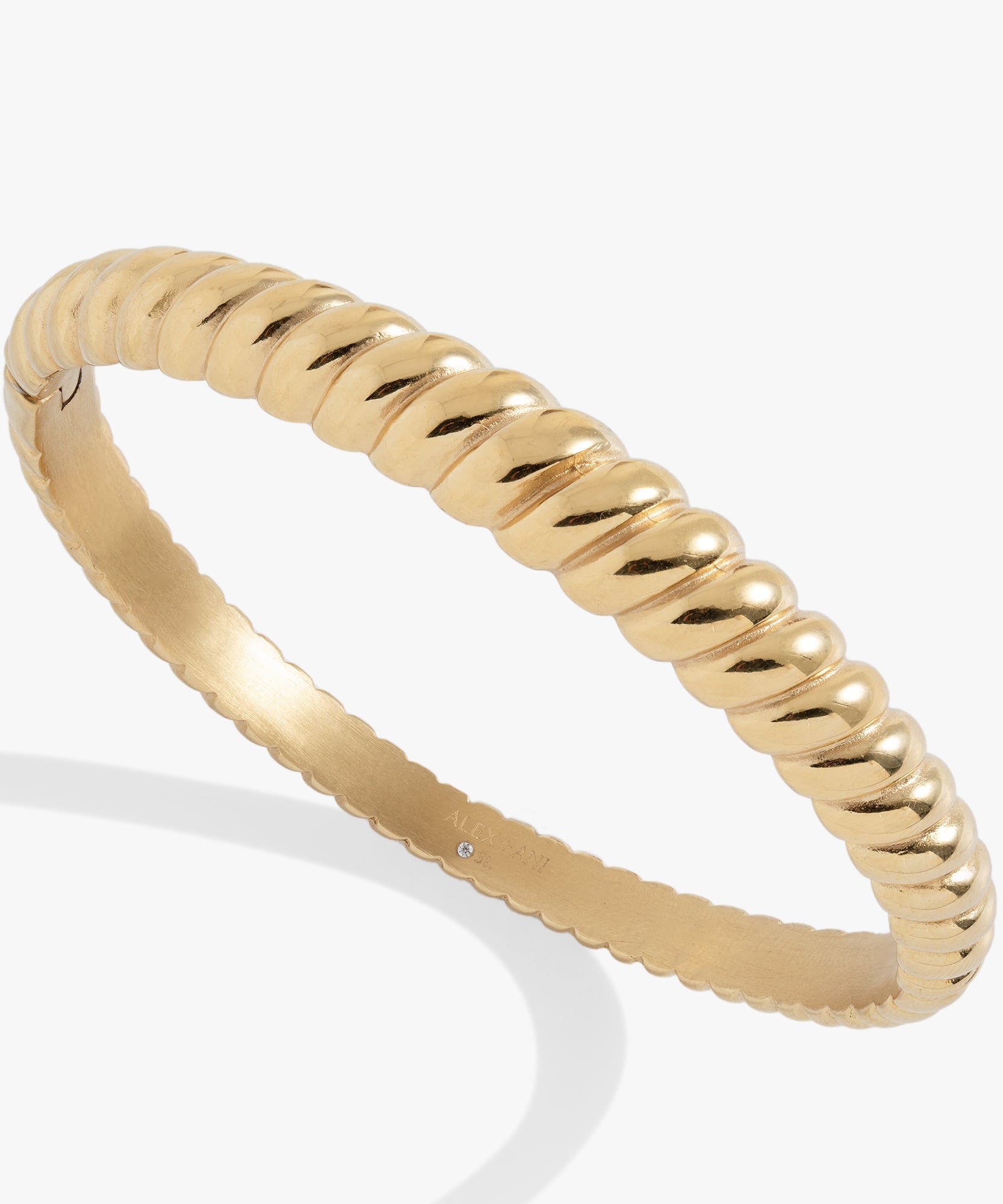 Stainless Steel Rope Textured Bangle