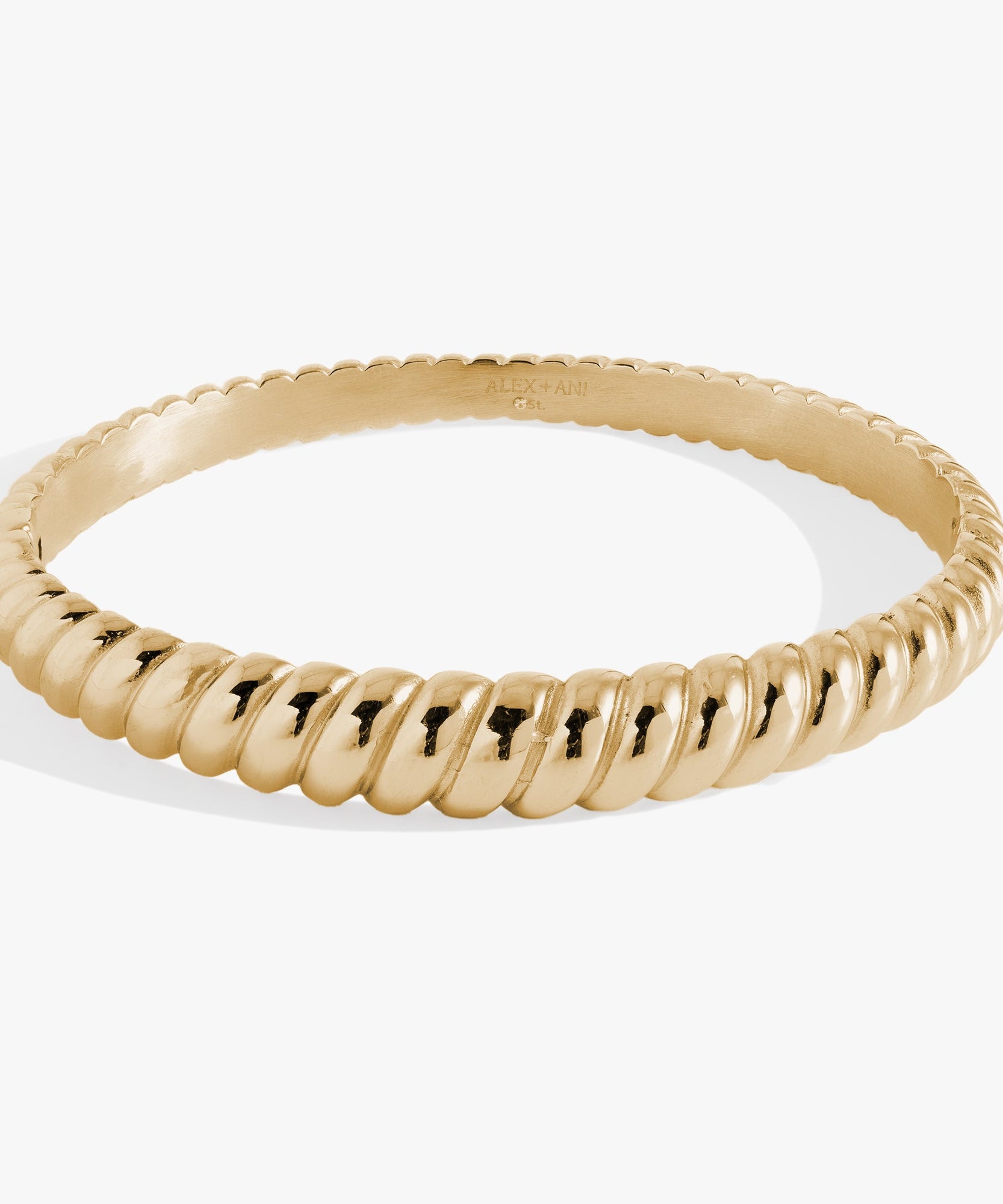 Stainless Steel Rope Textured Bangle