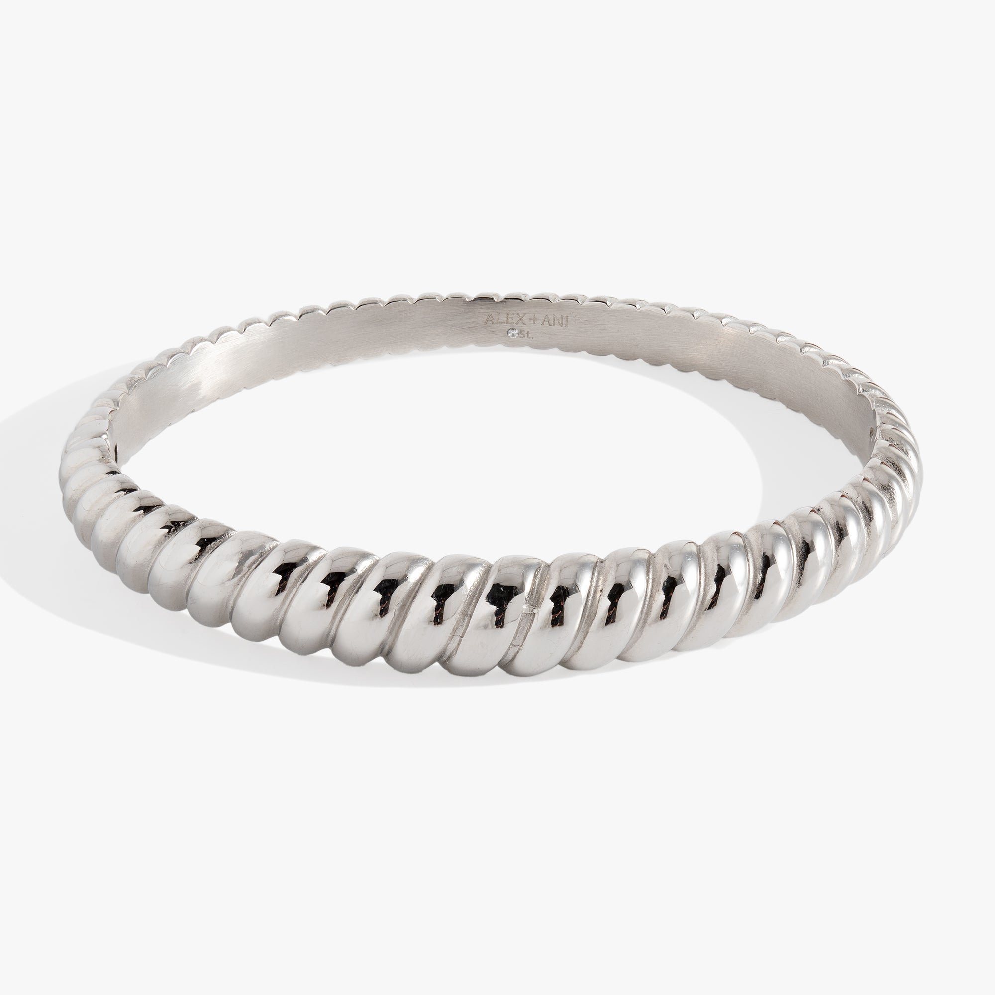 Stainless Steel Rope Textured Bangle