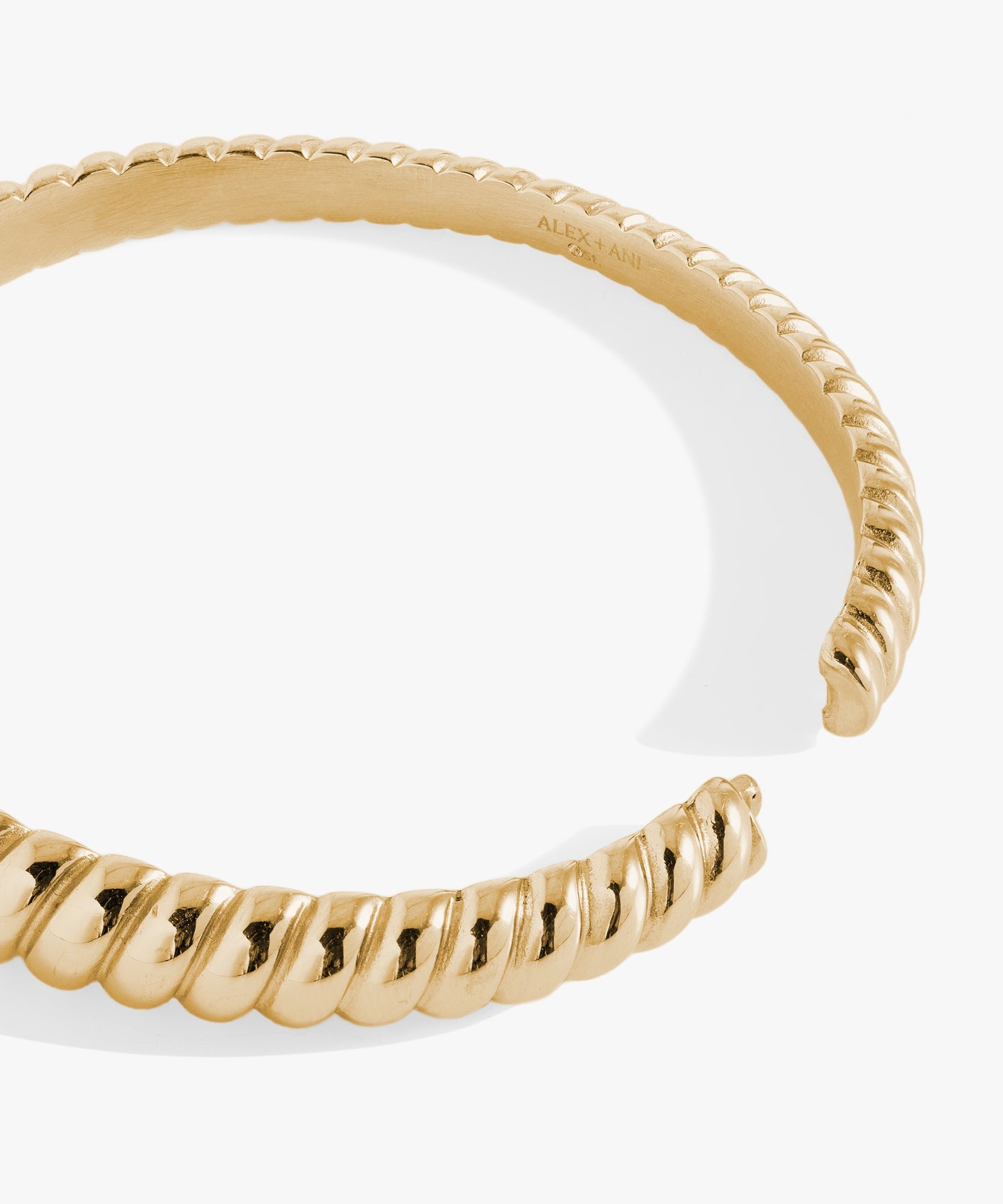 Stainless Steel Rope Textured Bangle