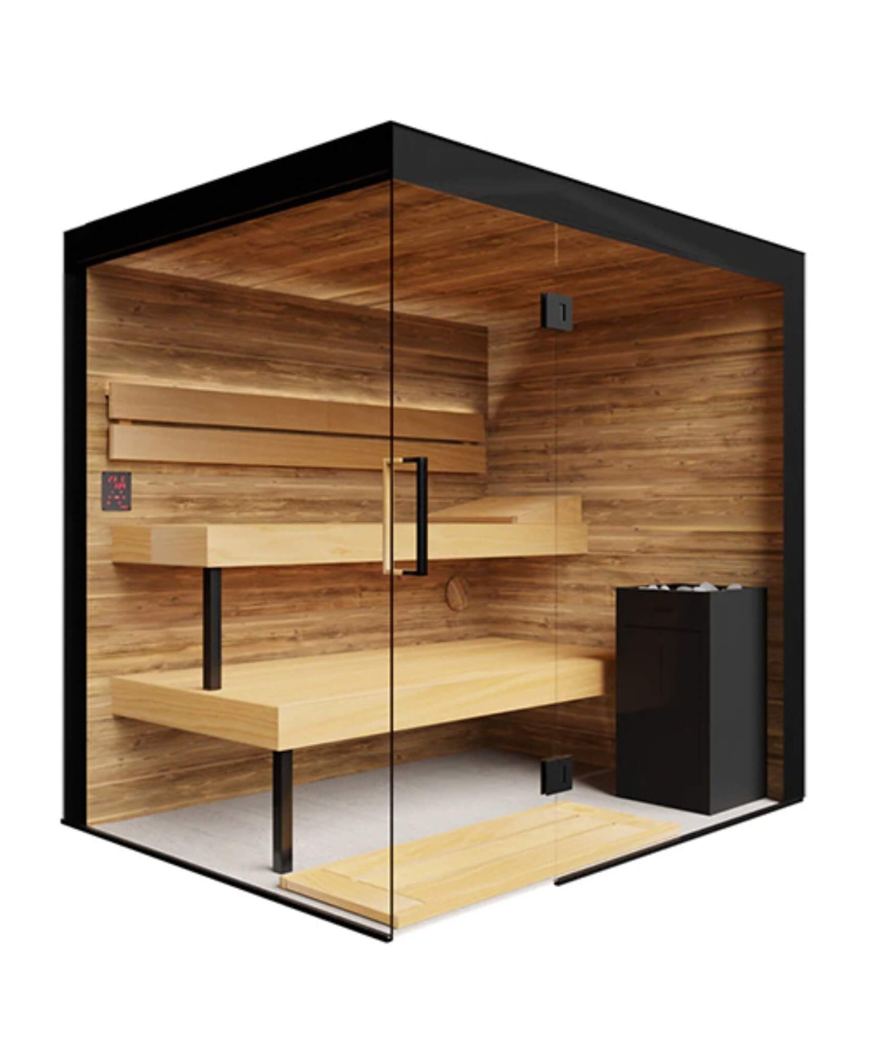 ThermaSol Lumaria 2-5 Person Indoor Glass Sauna Cabin [14-LUMARIA] (SAK84962)